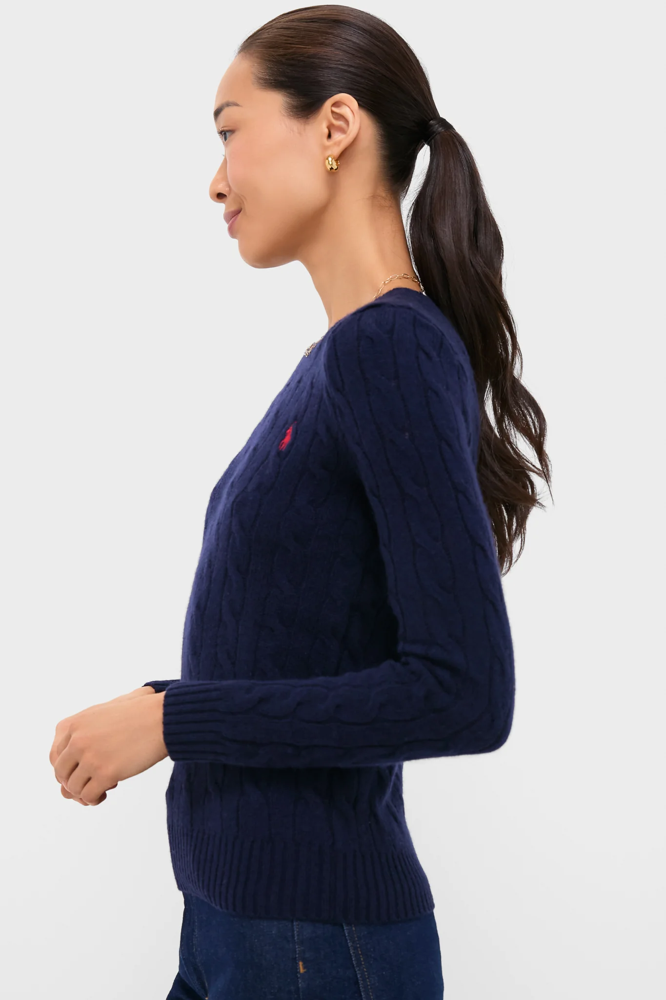 Navy Juliana Longsleeve Pullover - Image 3