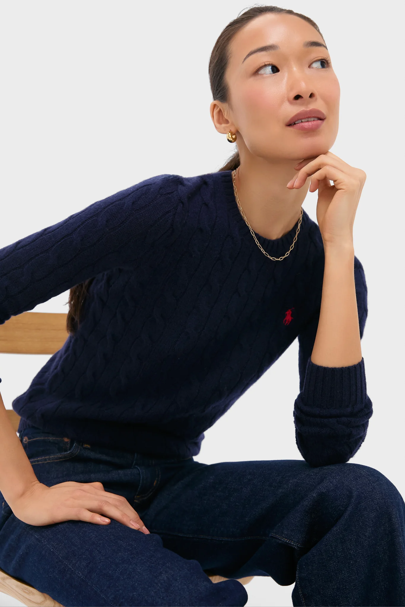 Navy Juliana Longsleeve Pullover - Image 5