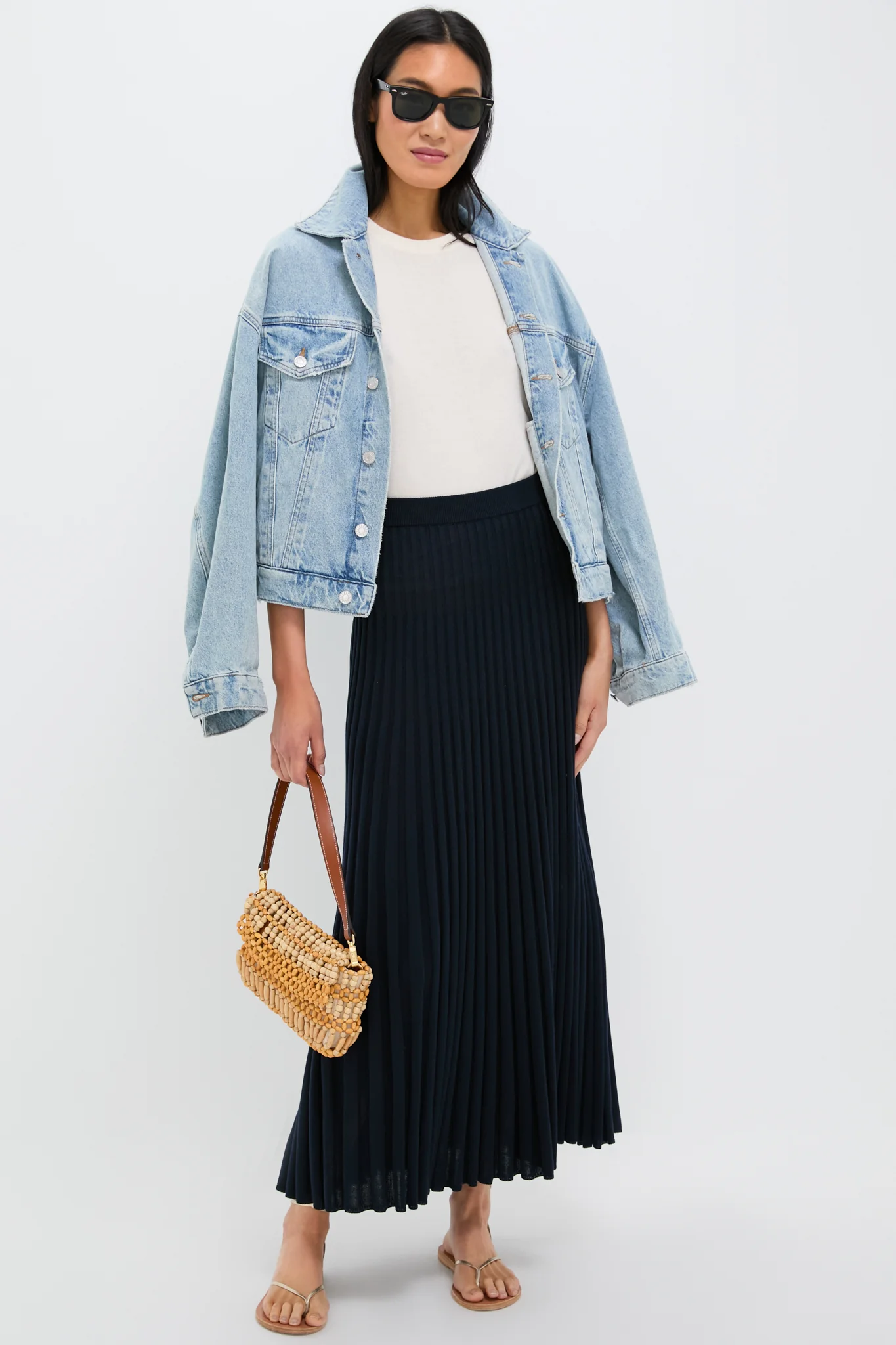 Navy Knit Kenley Skirt - Image 2