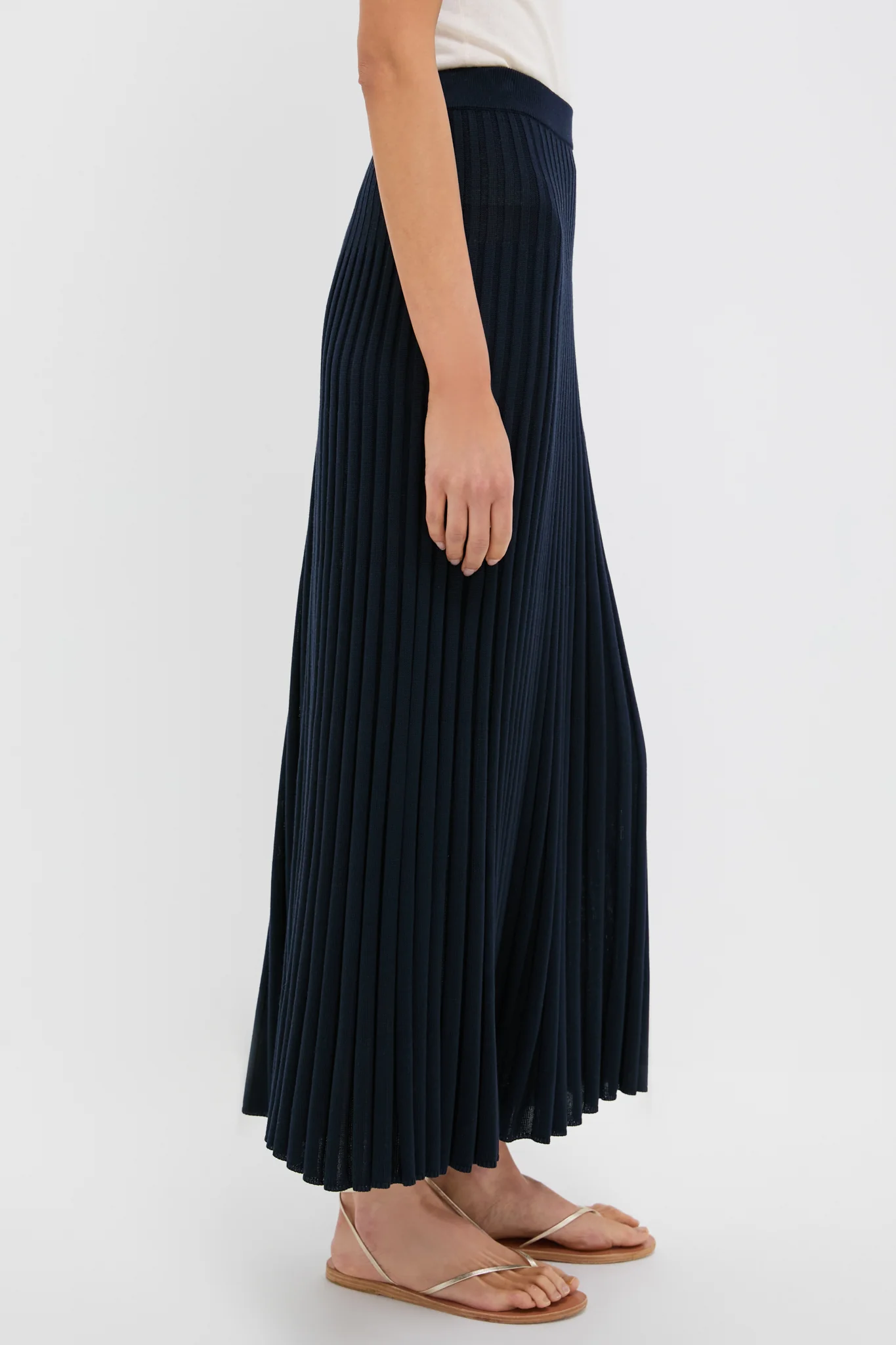Navy Knit Kenley Skirt - Image 3