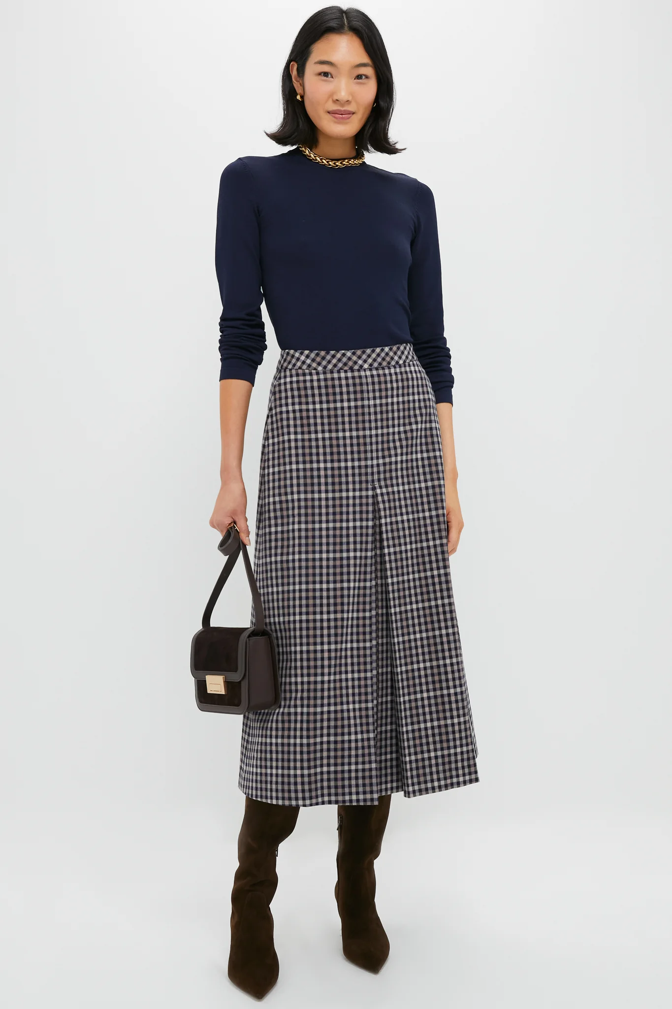 Navy Knit Vanessa Top - Image 2