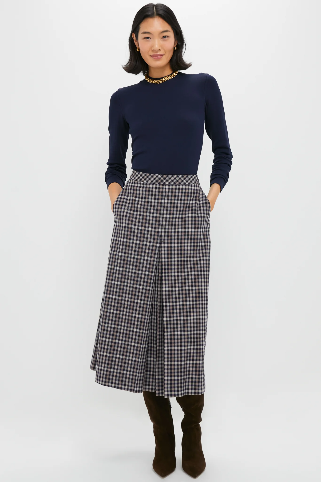 Navy Knit Vanessa Top - Image 6