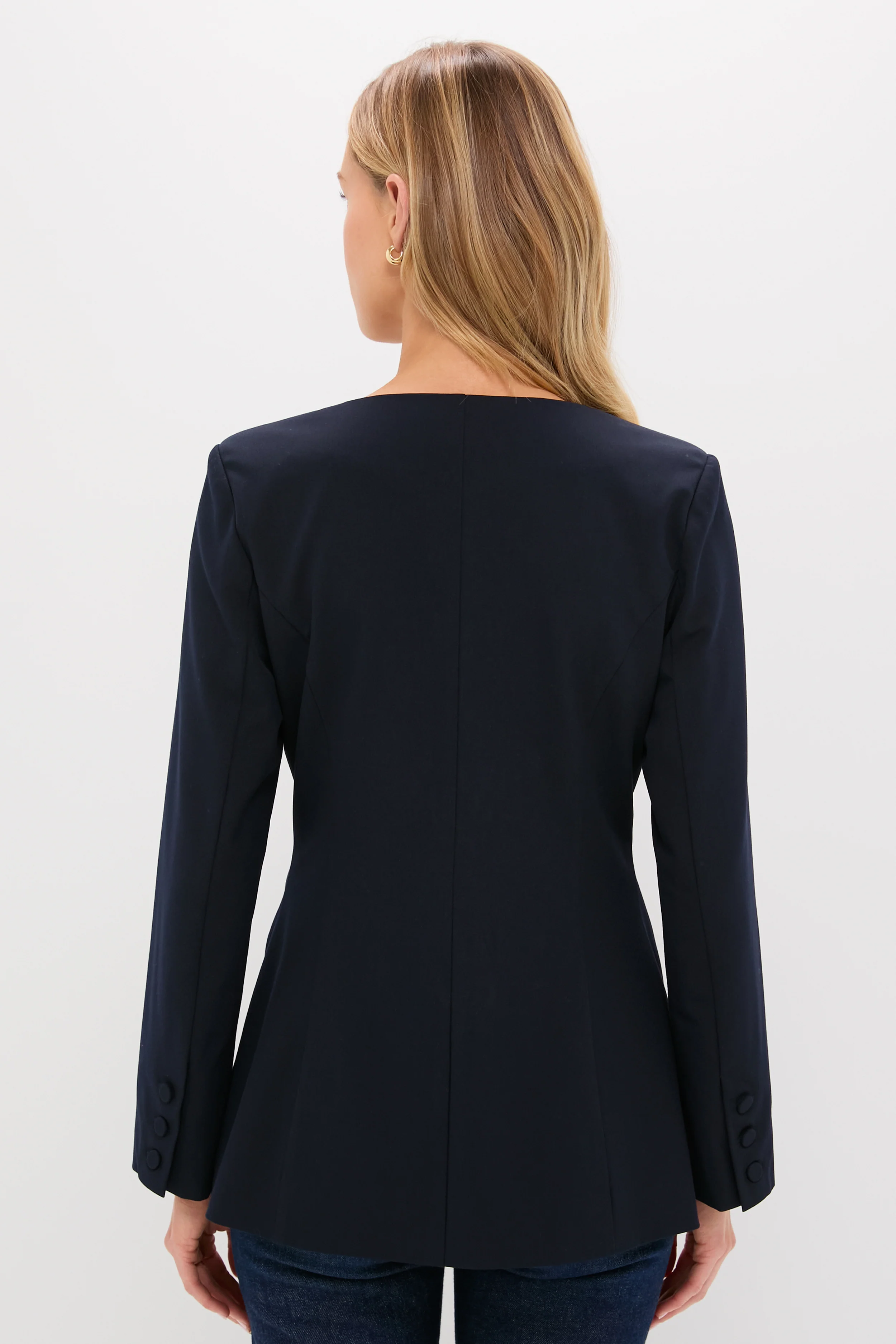 Navy Long Sleeve Shane Top - Image 4