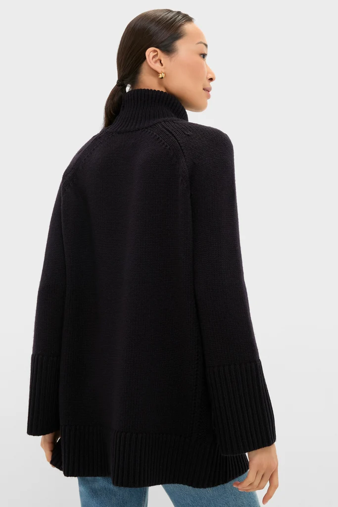 Navy Louisa Turtleneck Sweater - Image 4