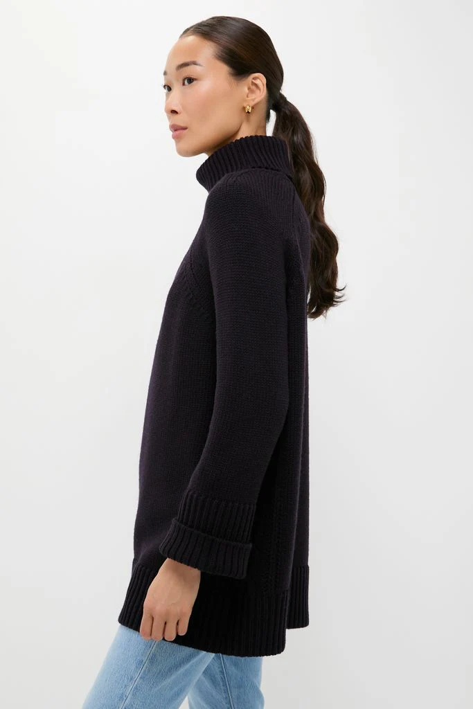 Navy Louisa Turtleneck Sweater - Image 5