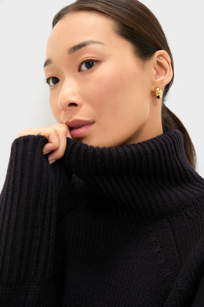 Navy Louisa Turtleneck Sweater - Image 7