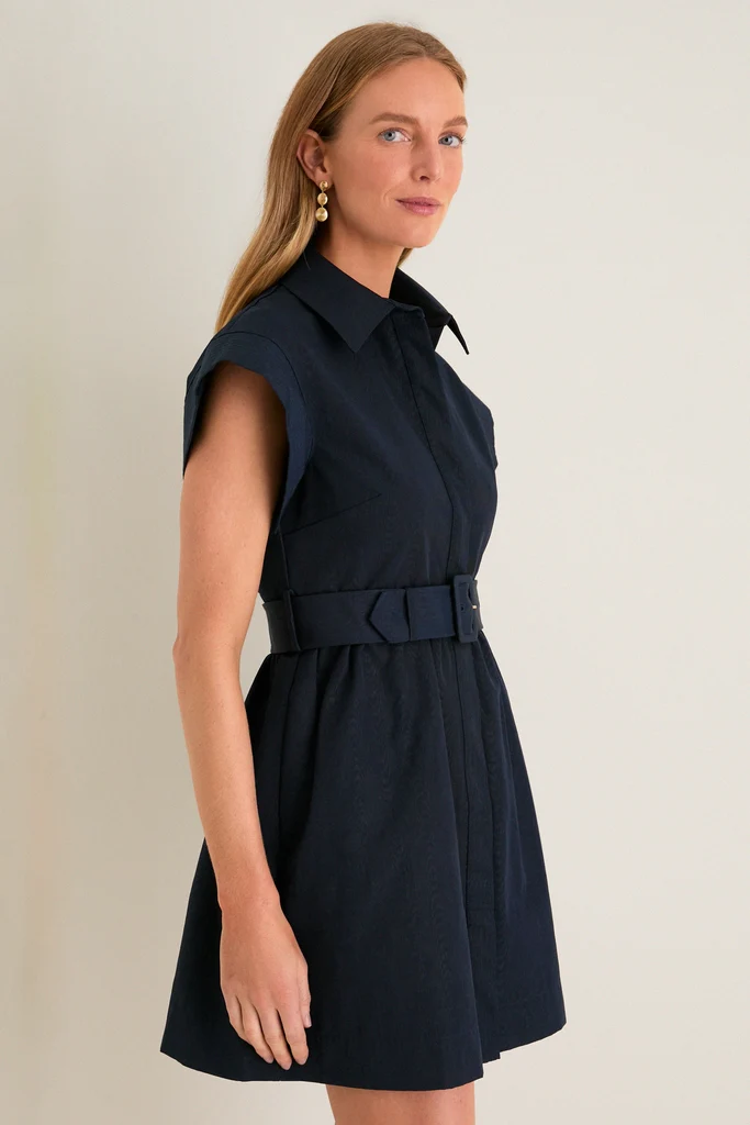 Navy Mini Chloe Dress - Image 3