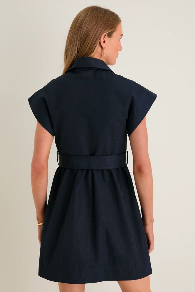 Navy Mini Chloe Dress - Image 4