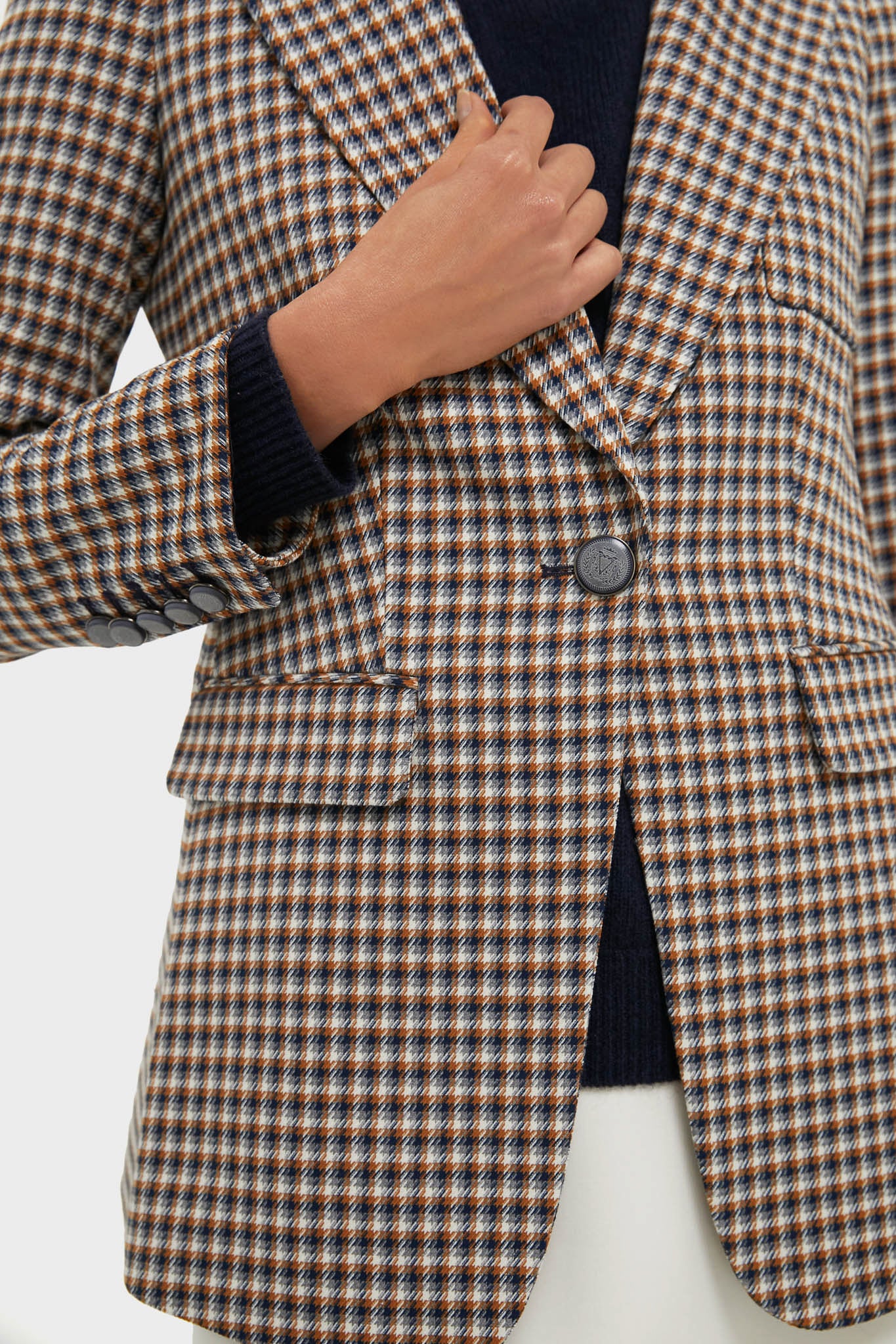 Navy Multi Livvy Dickey Jacket - Image 5
