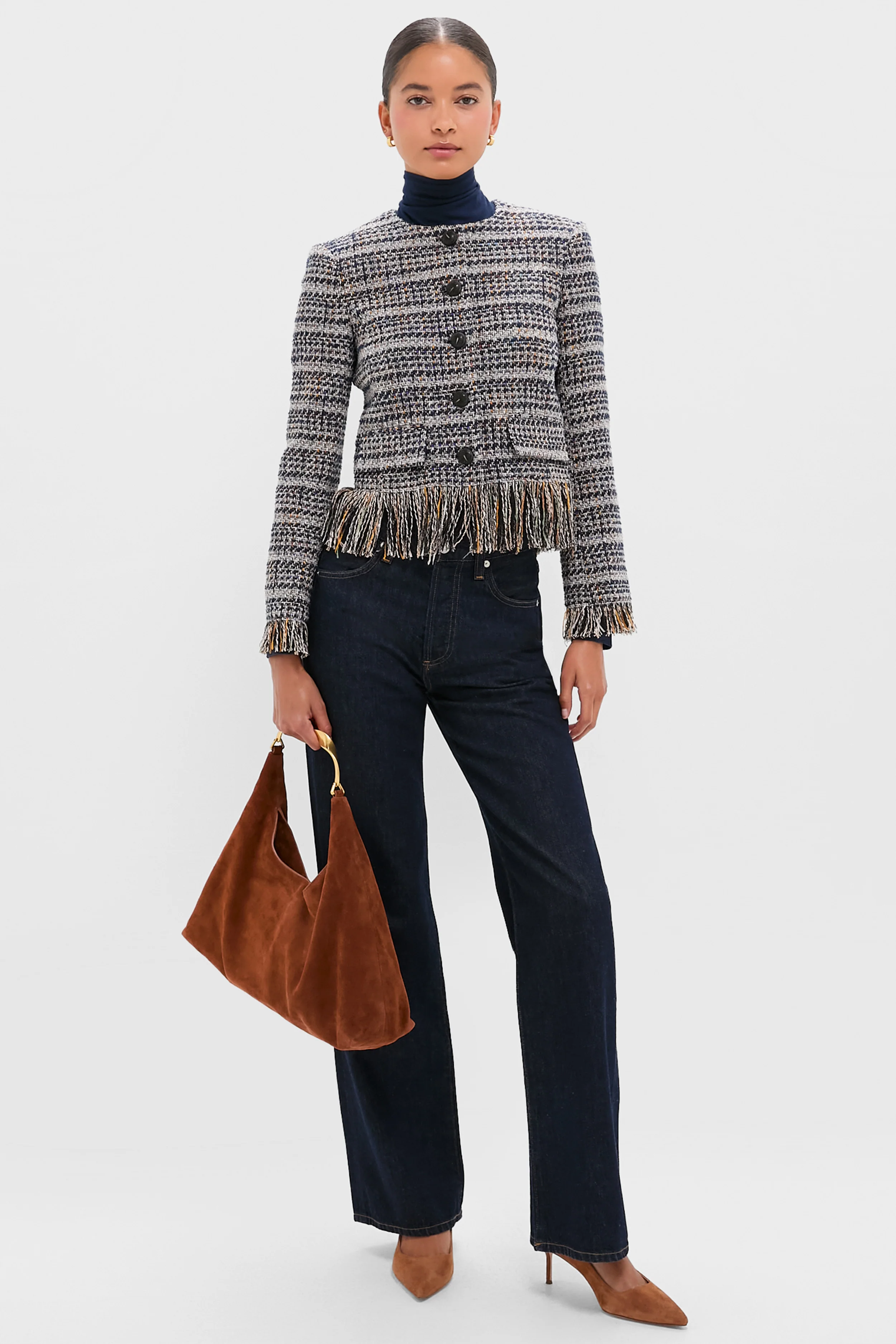 Navy Multi Lyons Jacket - Image 2