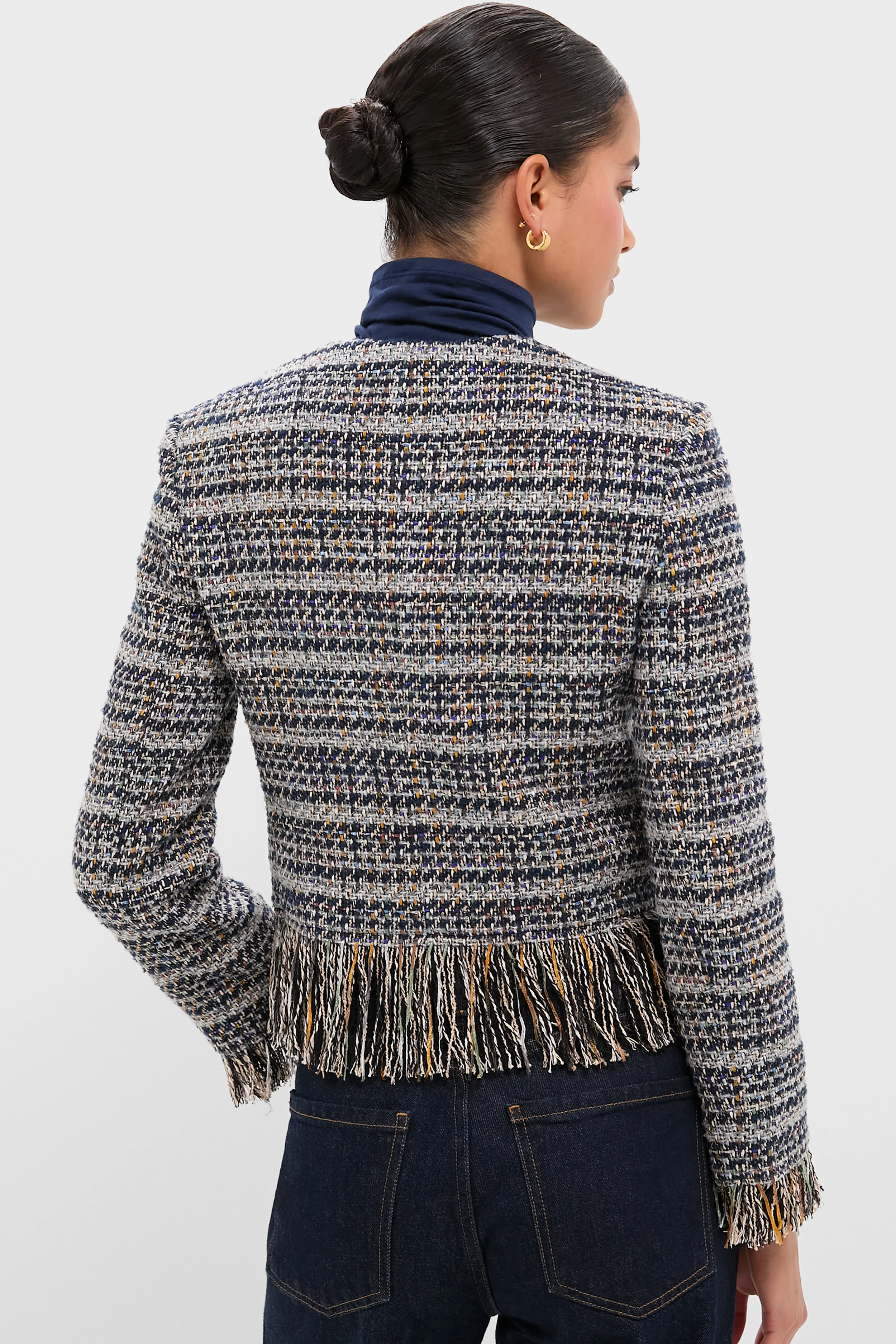 Navy Multi Lyons Jacket - Image 4