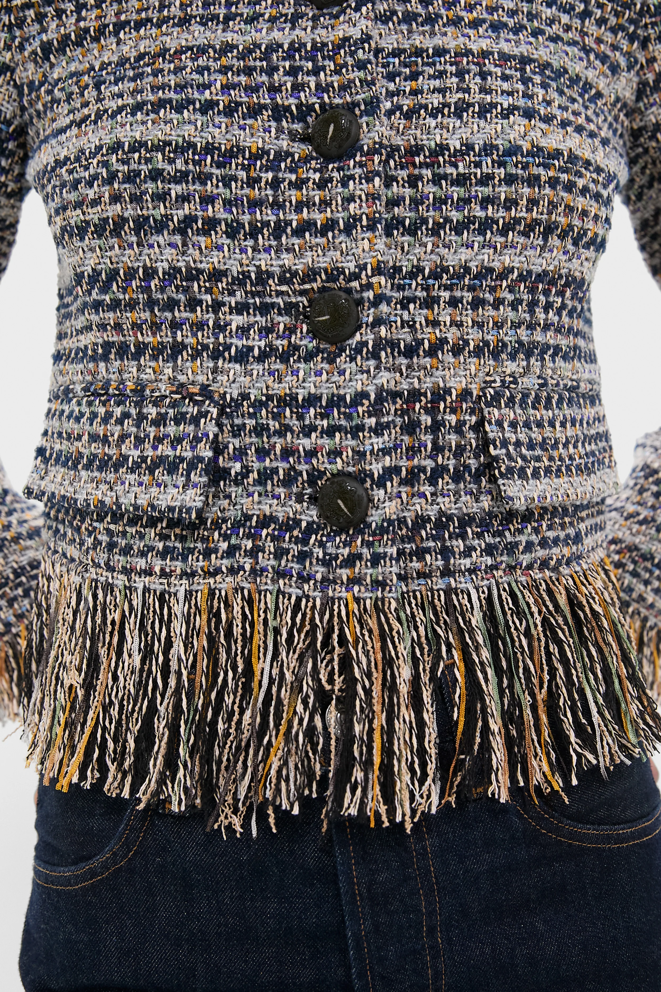 Navy Multi Lyons Jacket - Image 5
