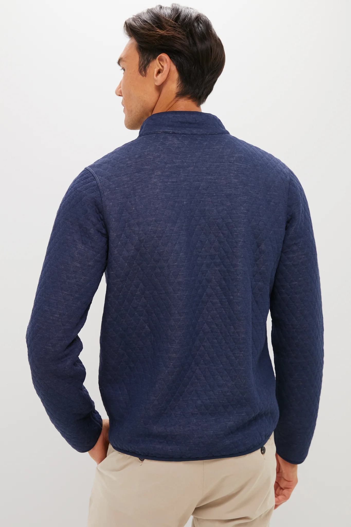 Navy Oat Corbet Reversible Pullover - Image 5