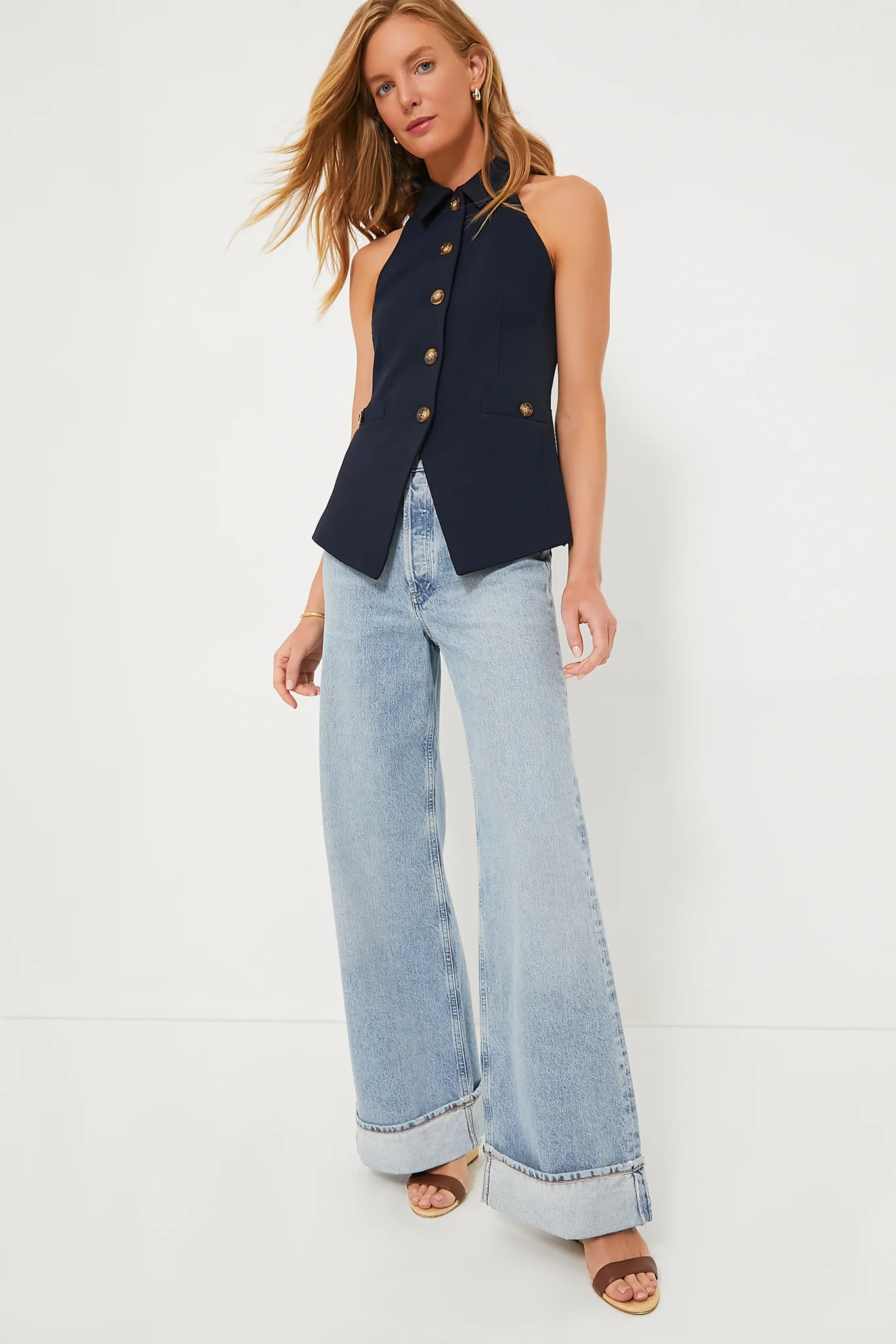 Navy Orlinda Vest - Image 6