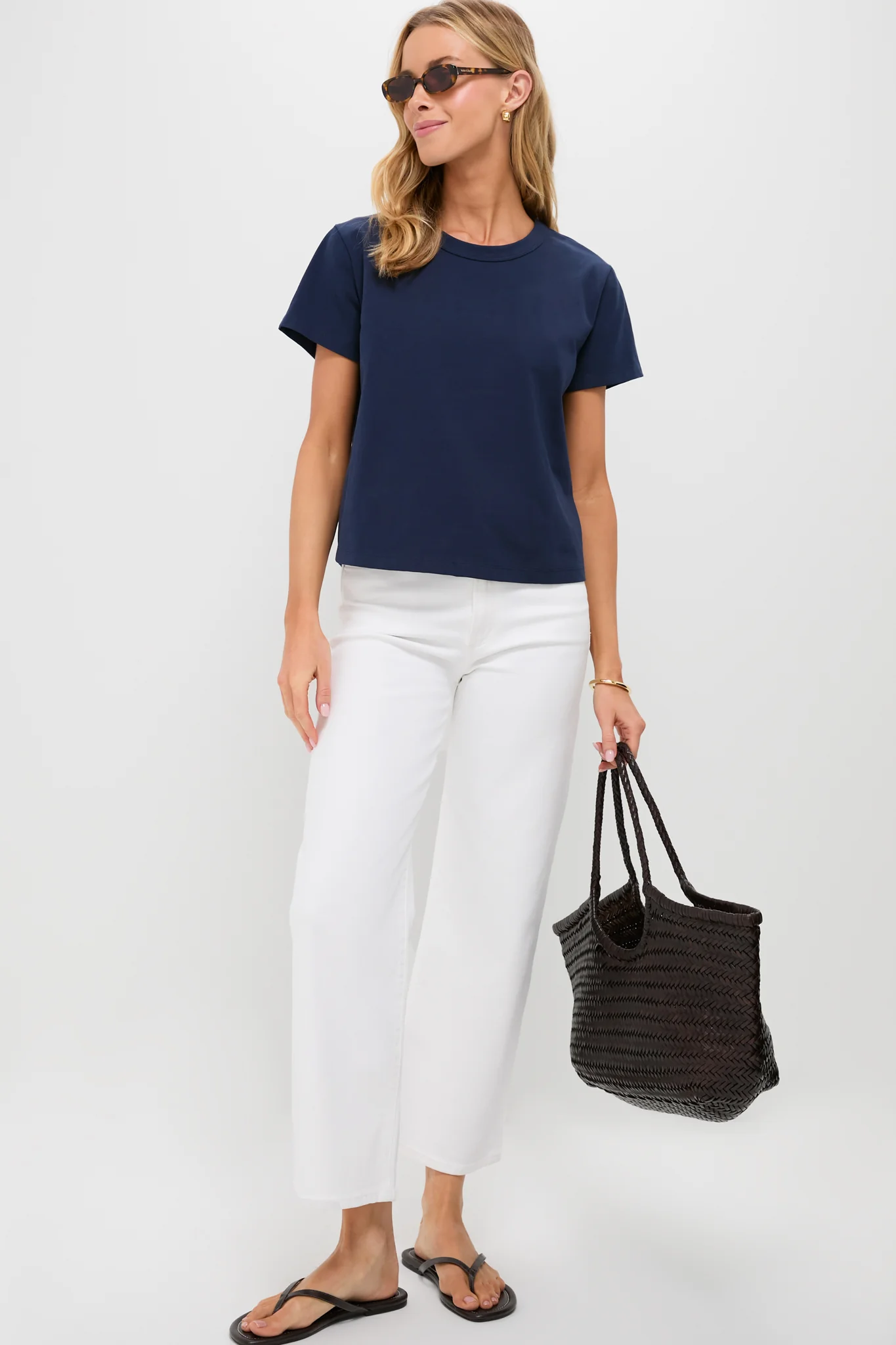 Navy Parker Classic Tee - Image 2