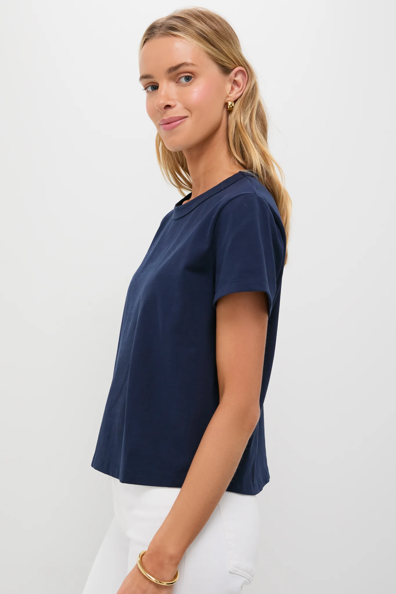 Navy Parker Classic Tee - Image 3