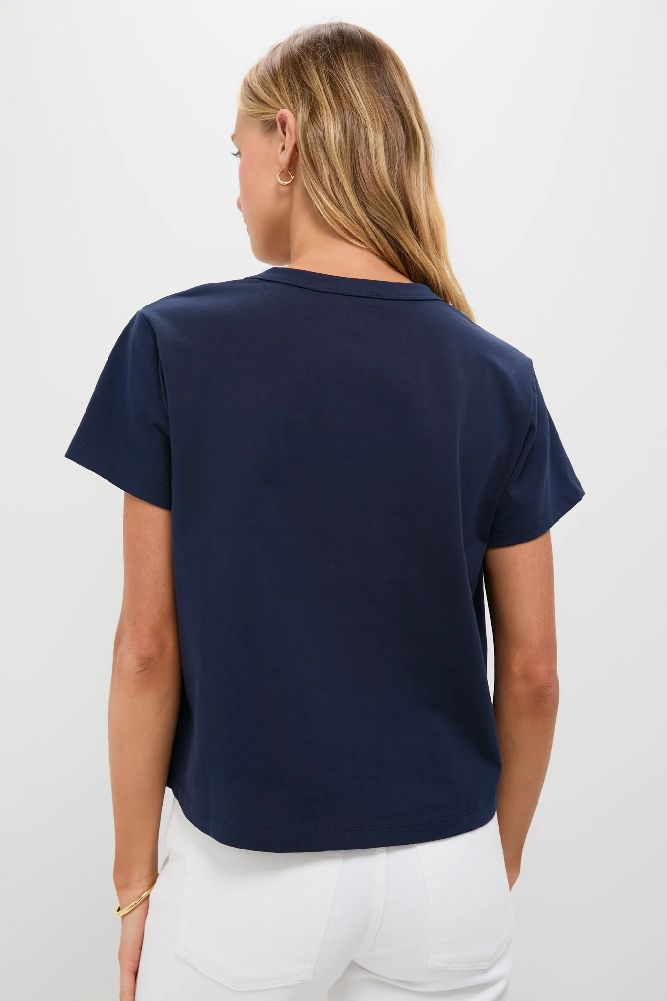 Navy Parker Classic Tee - Image 4