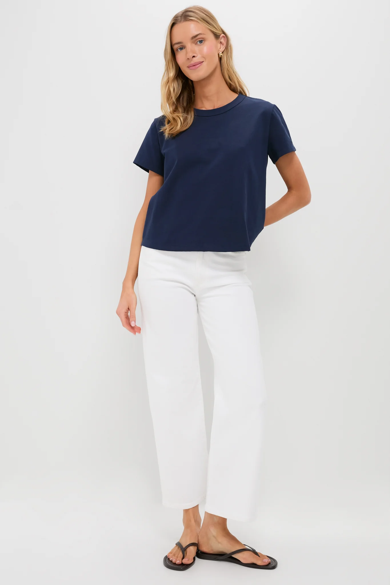 Navy Parker Classic Tee - Image 6
