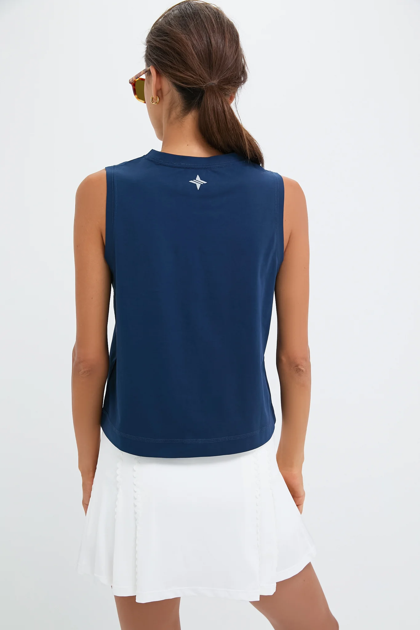 Navy Performance Cotton Sasha Tank - Image 4