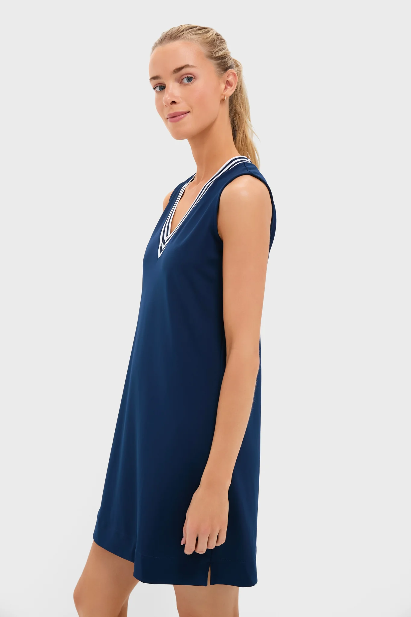 Navy Performance Jersey Suzanne Tennis Dress - Image 3