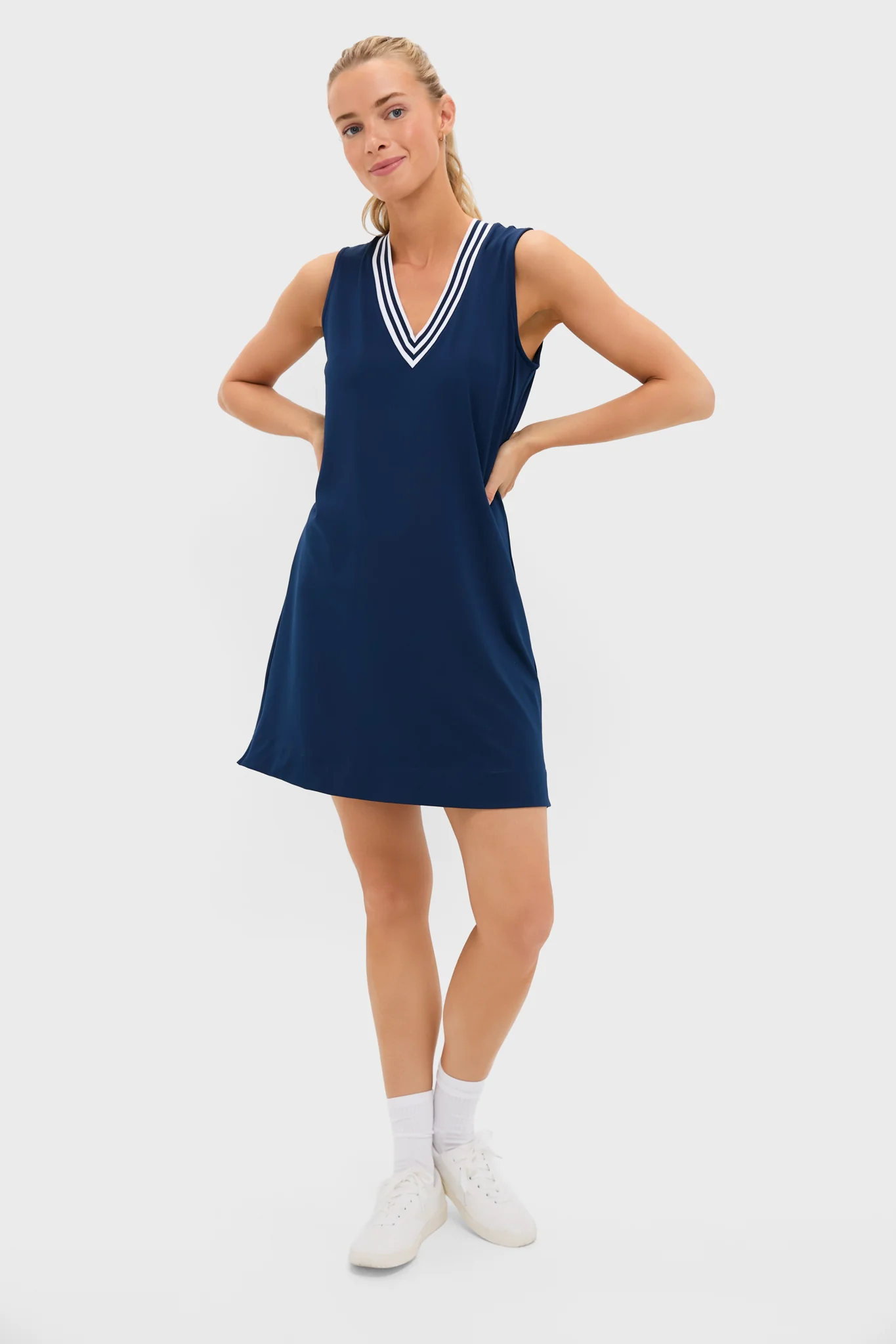 Navy Performance Jersey Suzanne Tennis Dress - Image 6
