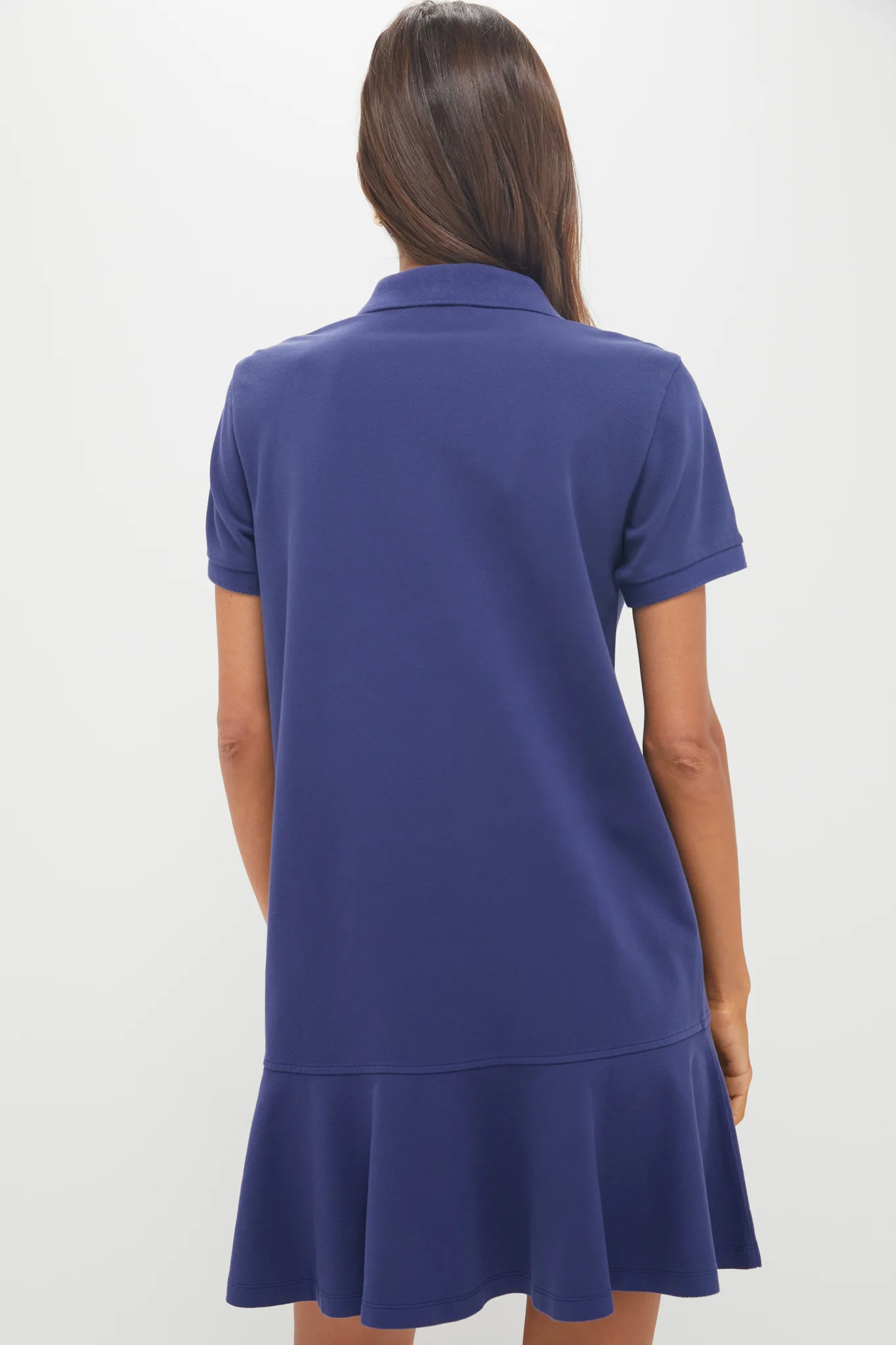 Navy Pique May Polo Dress - Image 4