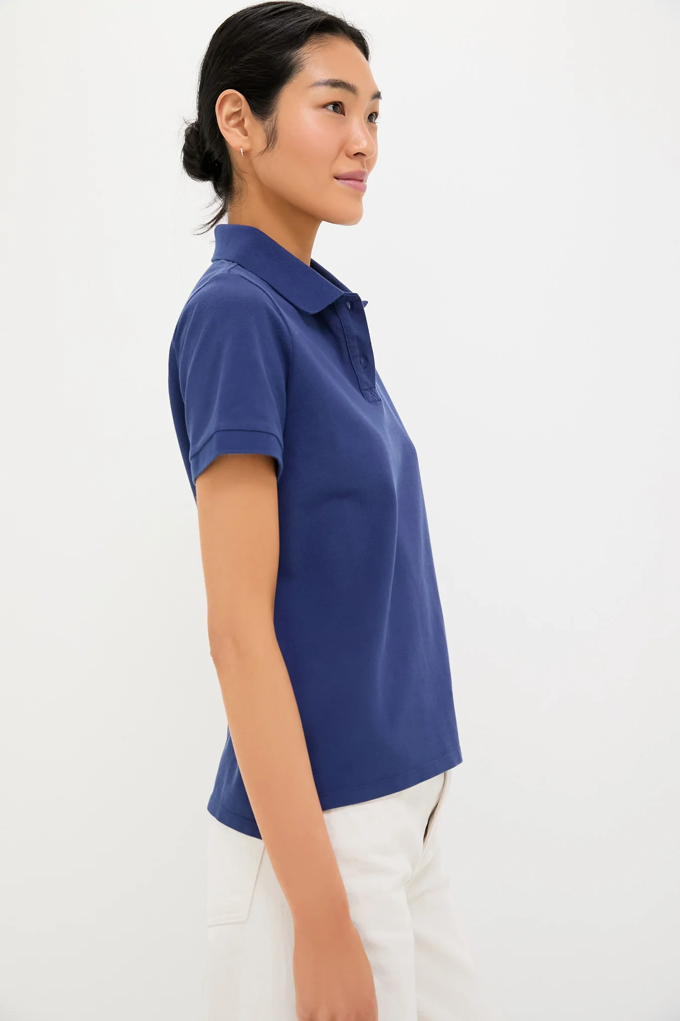Navy Pique Murray Classic Polo - Image 4