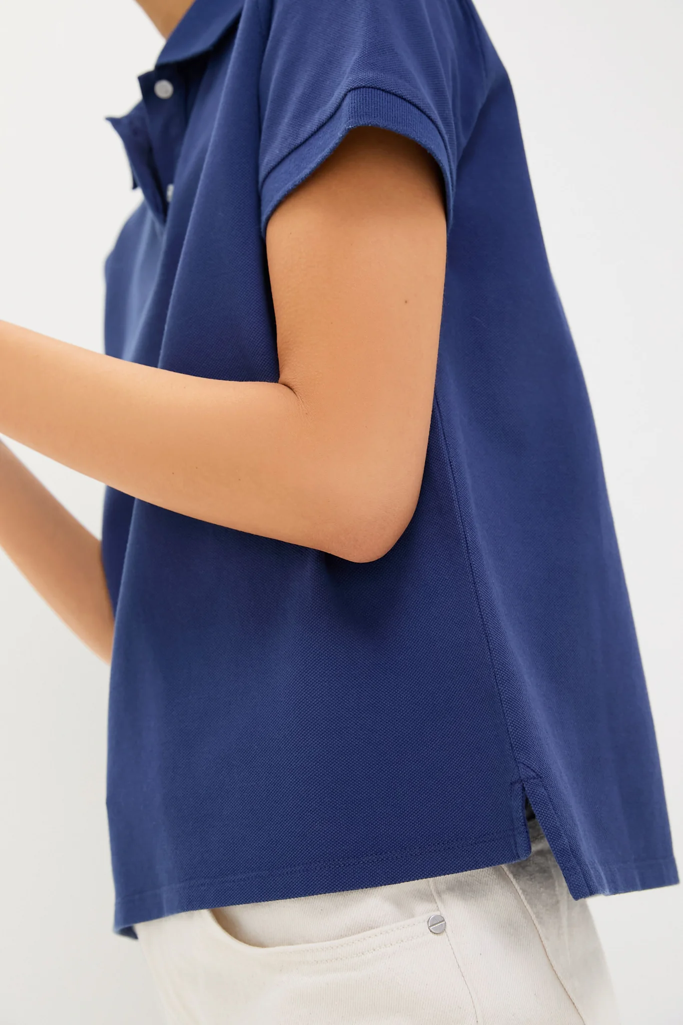 Navy Pique Murray Classic Polo - Image 6