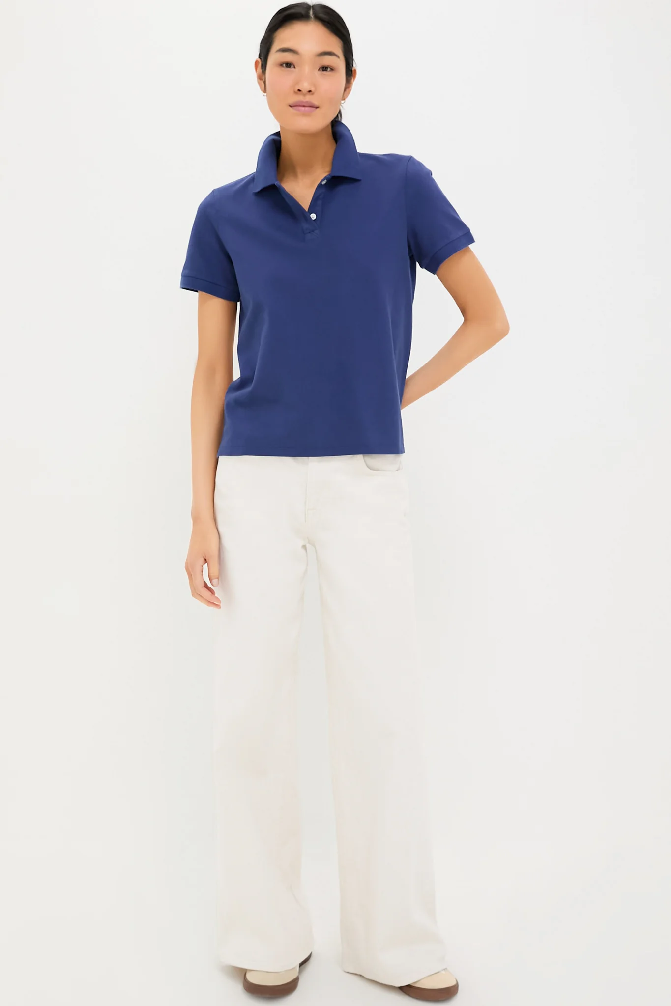 Navy Pique Murray Classic Polo - Image 7