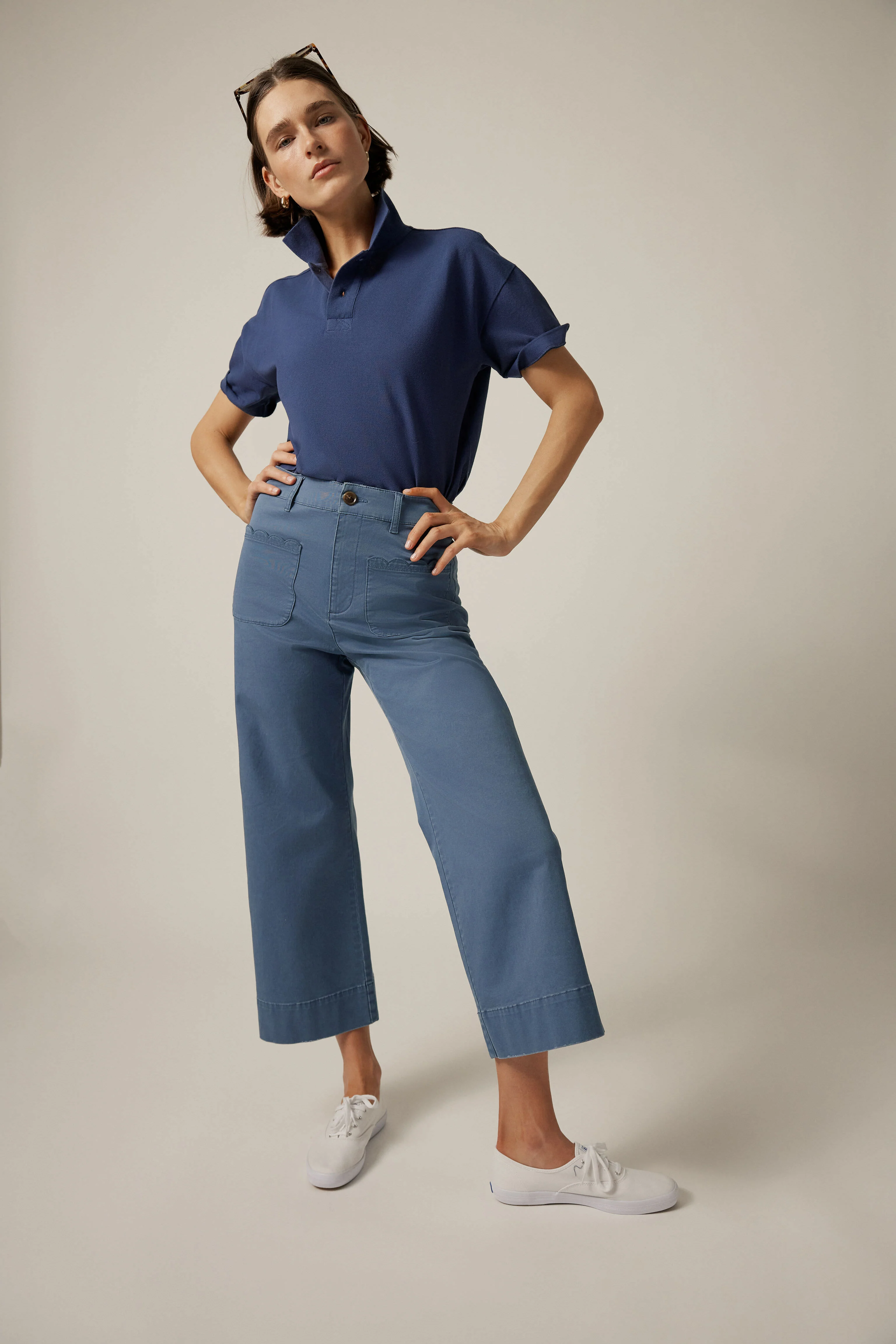 Navy Pique Murray Classic Polo - Image 8