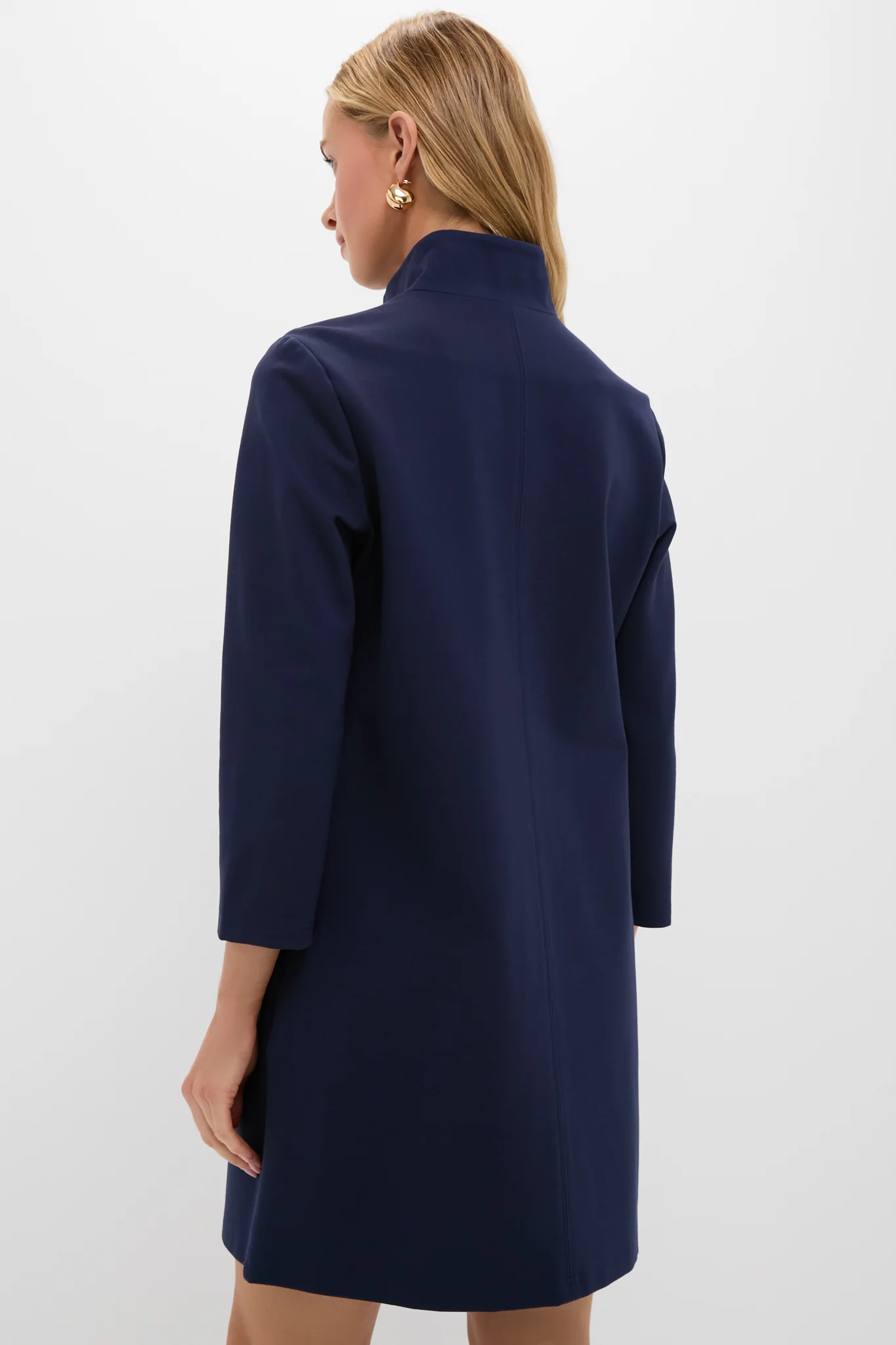 Navy Ponte Clifton Dress - Image 4