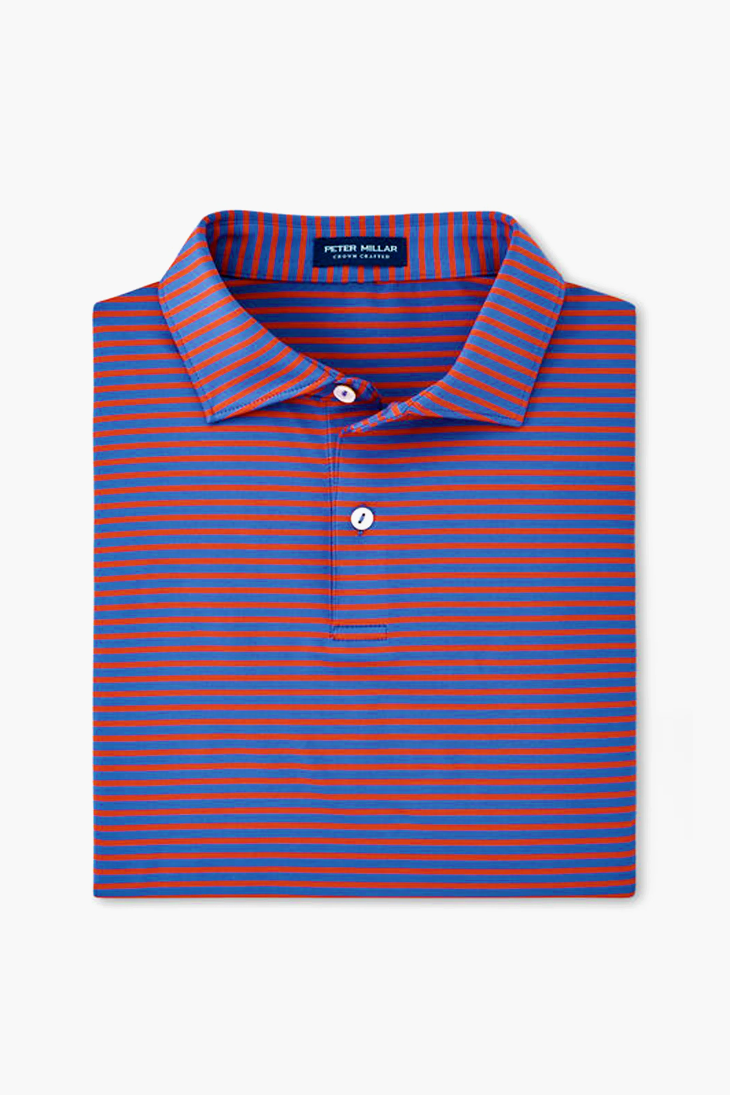 Navy Red Stripe Miles Performance Jersey Polo - Image 2