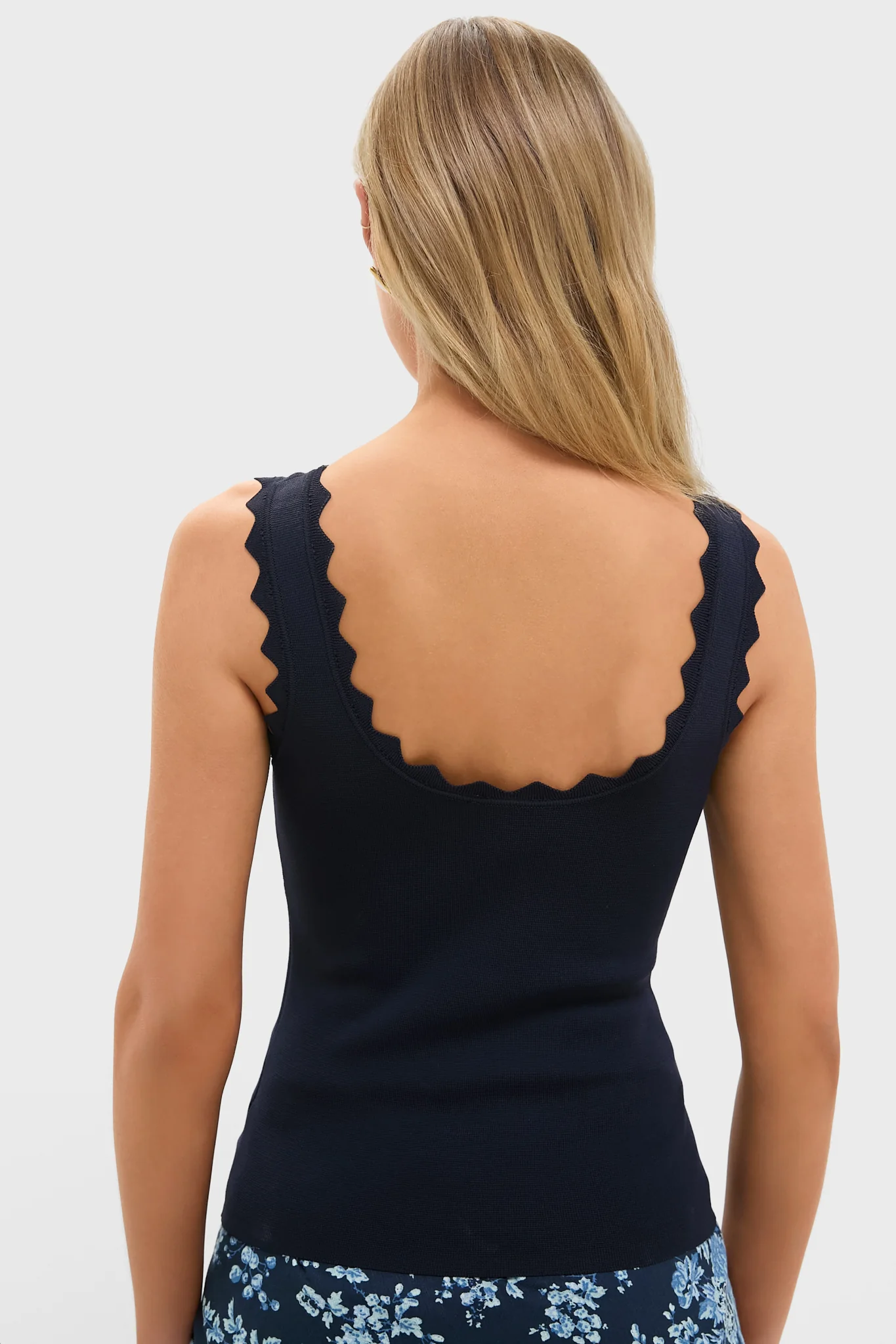 Navy Ric Rac Compression Tank - Image 4
