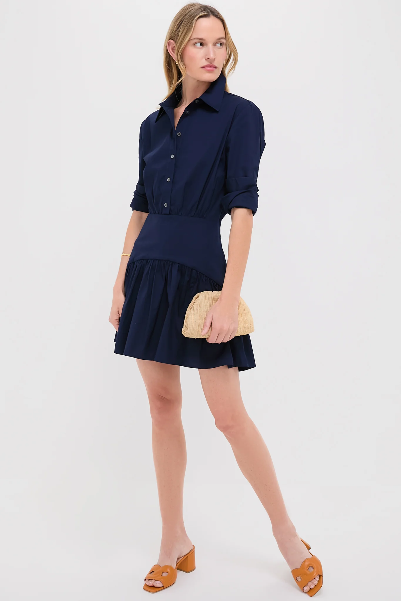 Navy Rocco Mini Dress - Image 2