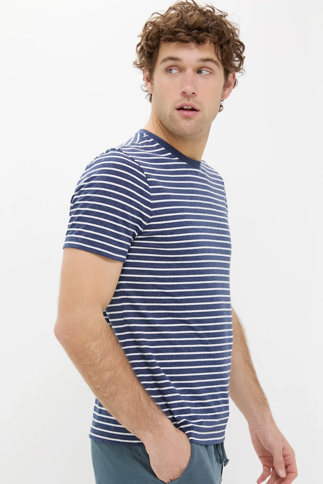 Navy Sailing Stripe Kismet Tee - Image 3