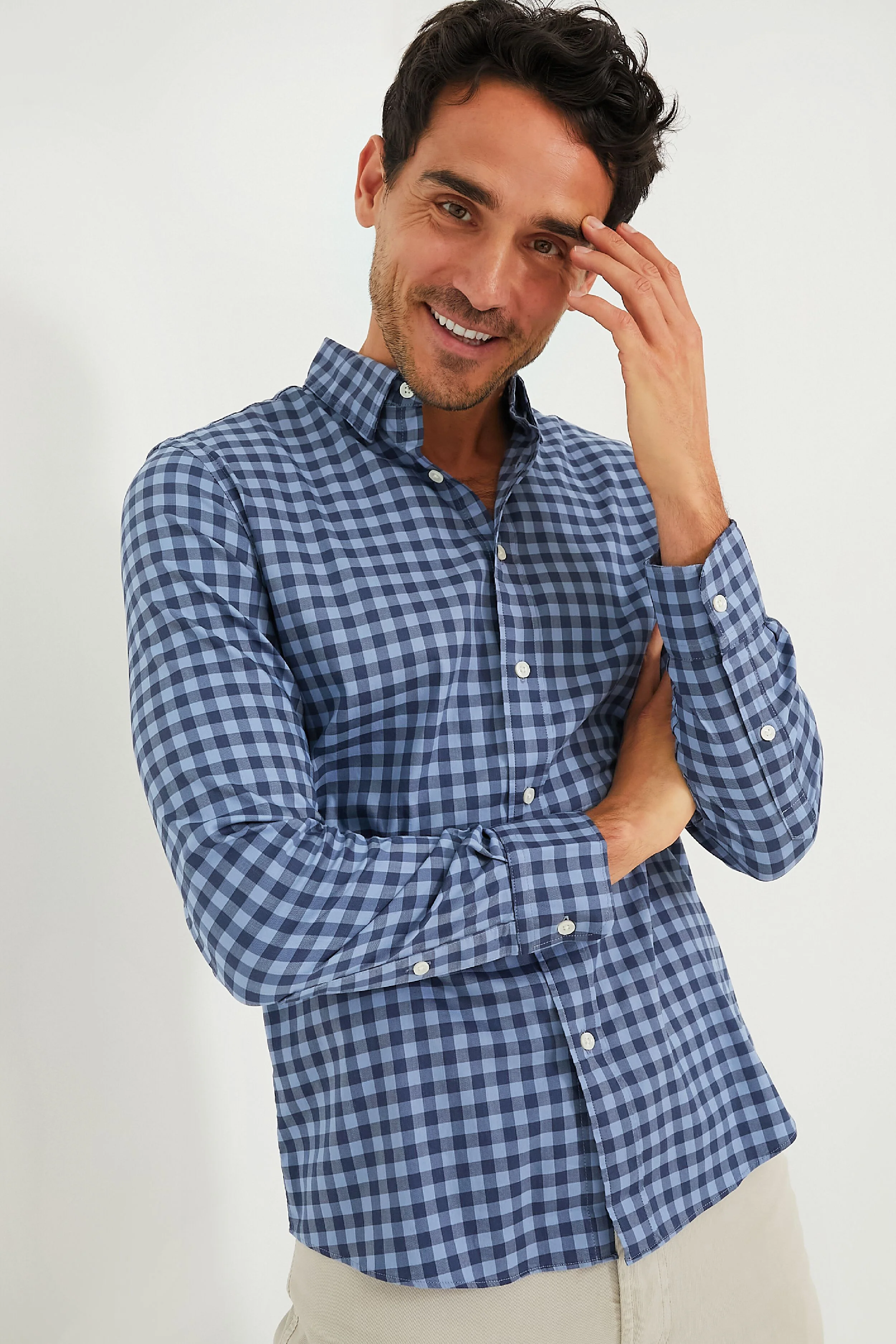 Navy Skies Check Movement Shirt - Image 2