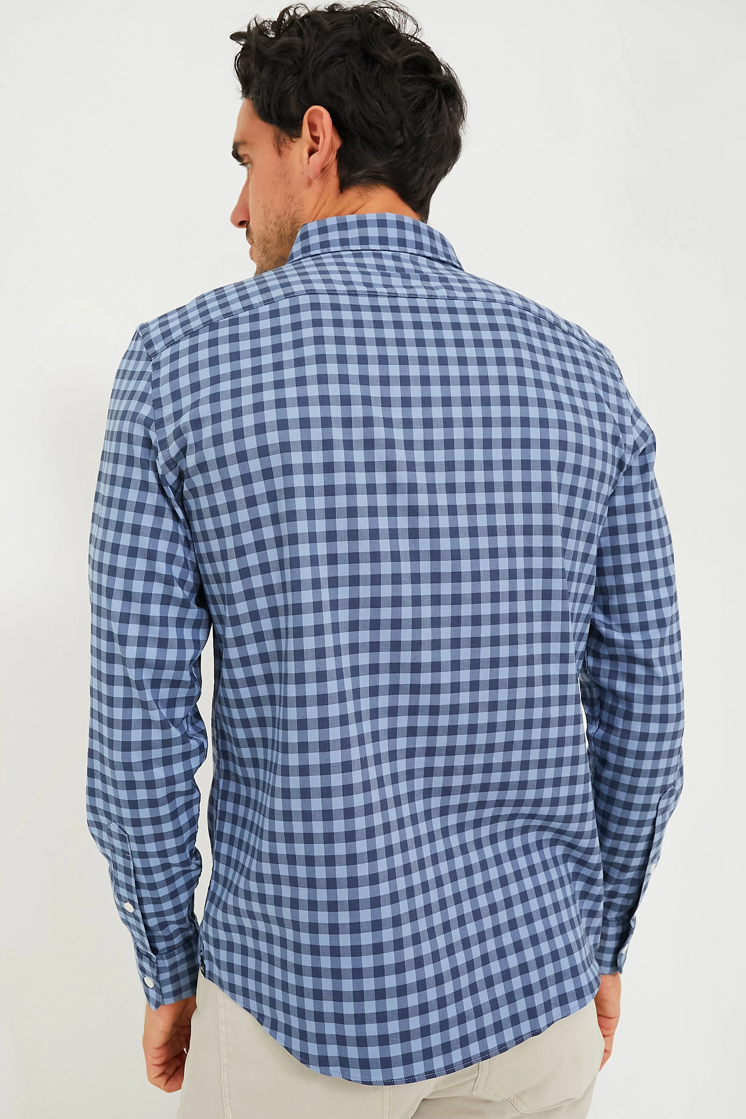 Navy Skies Check Movement Shirt - Image 4