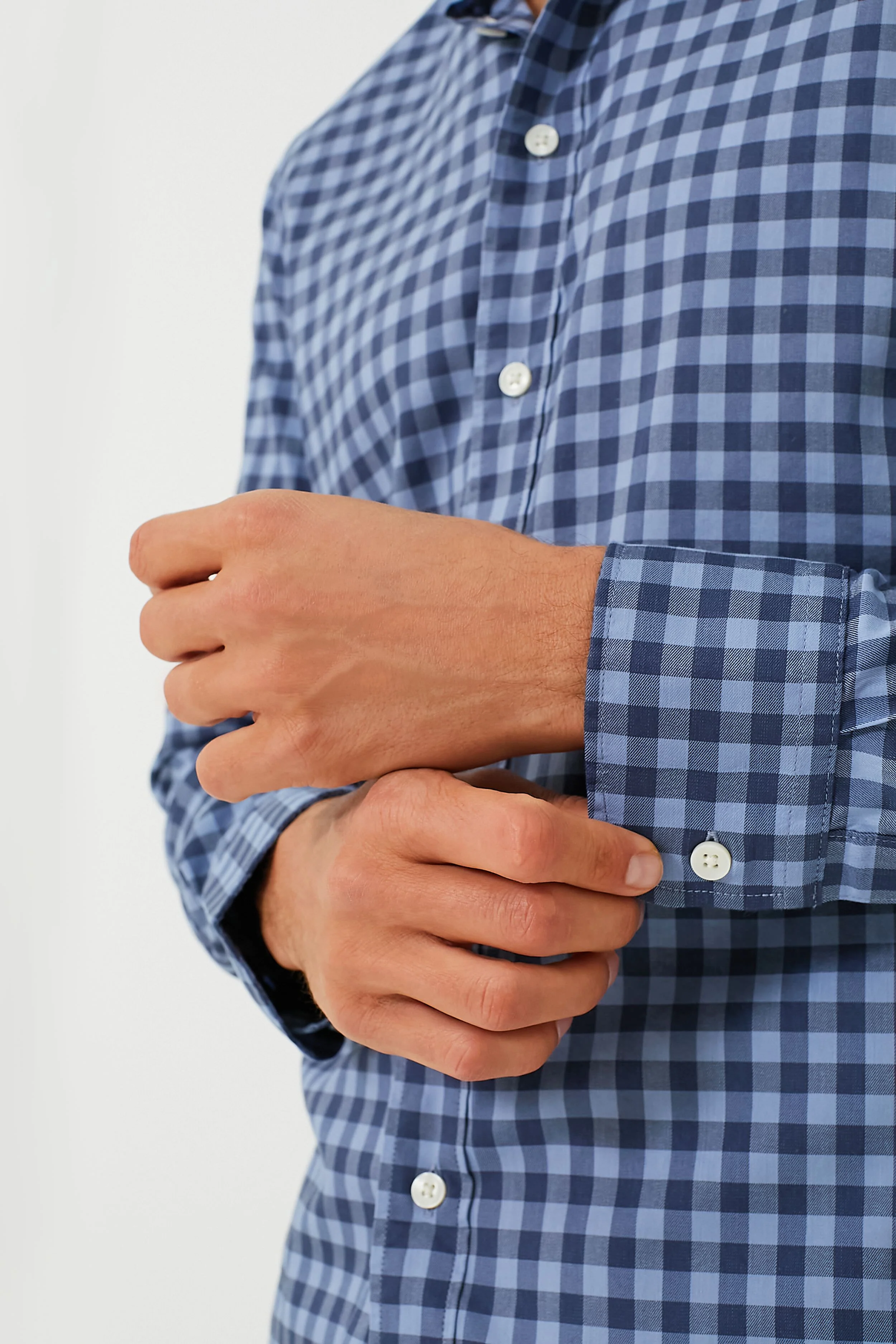 Navy Skies Check Movement Shirt - Image 5