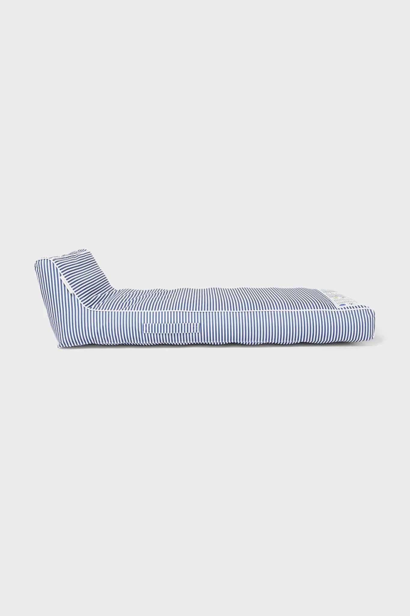 Navy Stripe Luxe Lie-on Lounger Float - Image 3