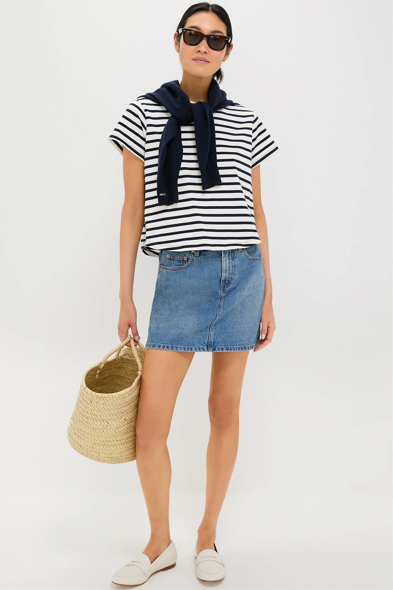 Navy Stripe Parker Classic Tee - Image 2