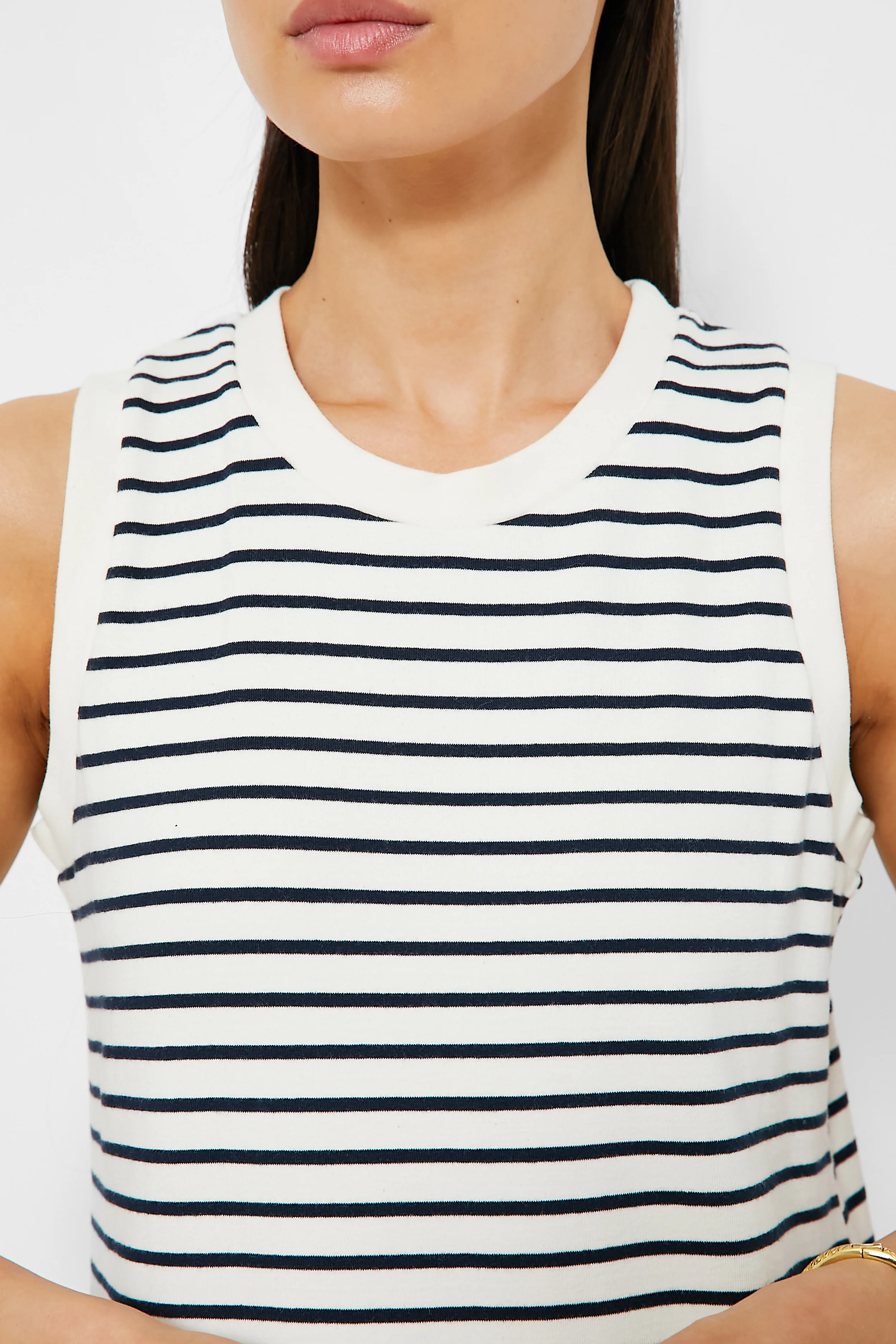 Navy Stripe Sleeveless Gio Maxi Dress - Image 5