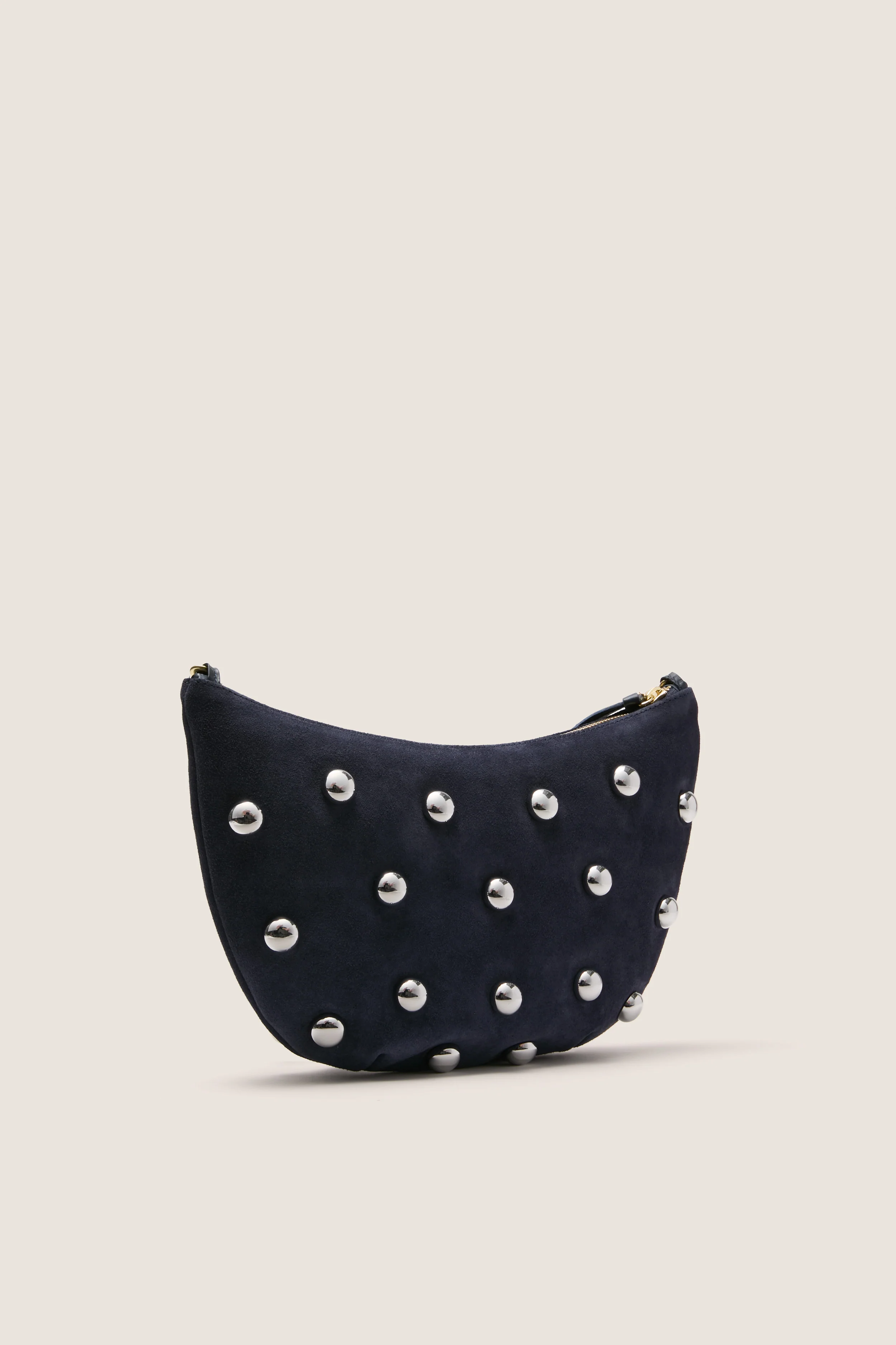 Navy Suede Lune Bag - Image 4
