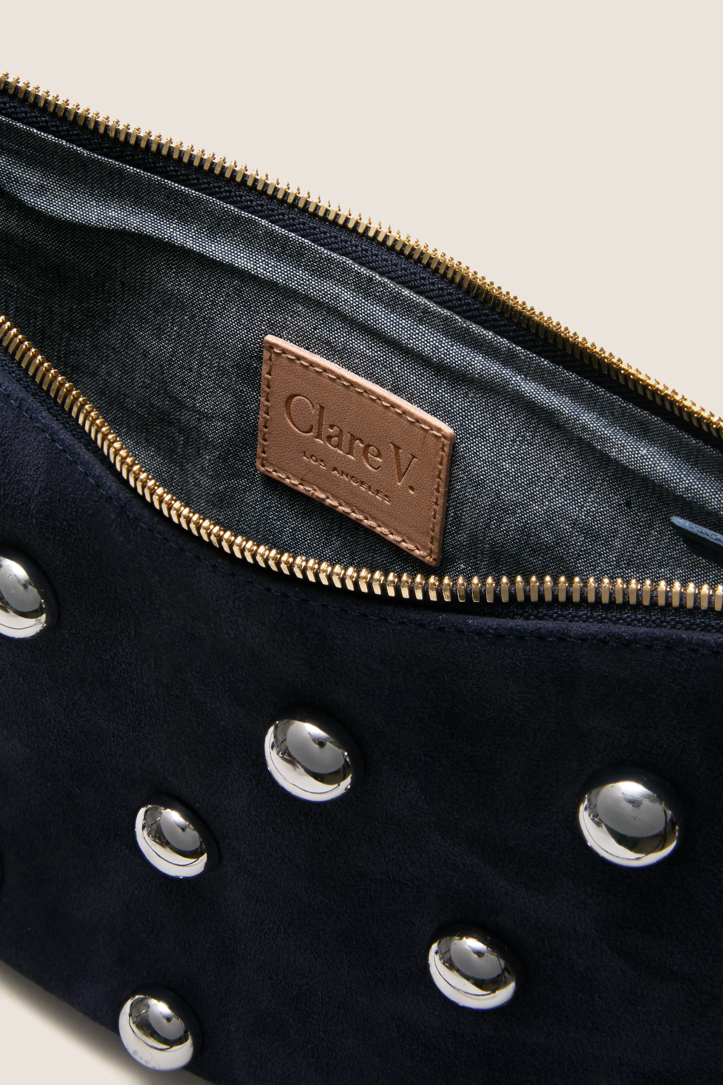 Navy Suede Lune Bag - Image 5