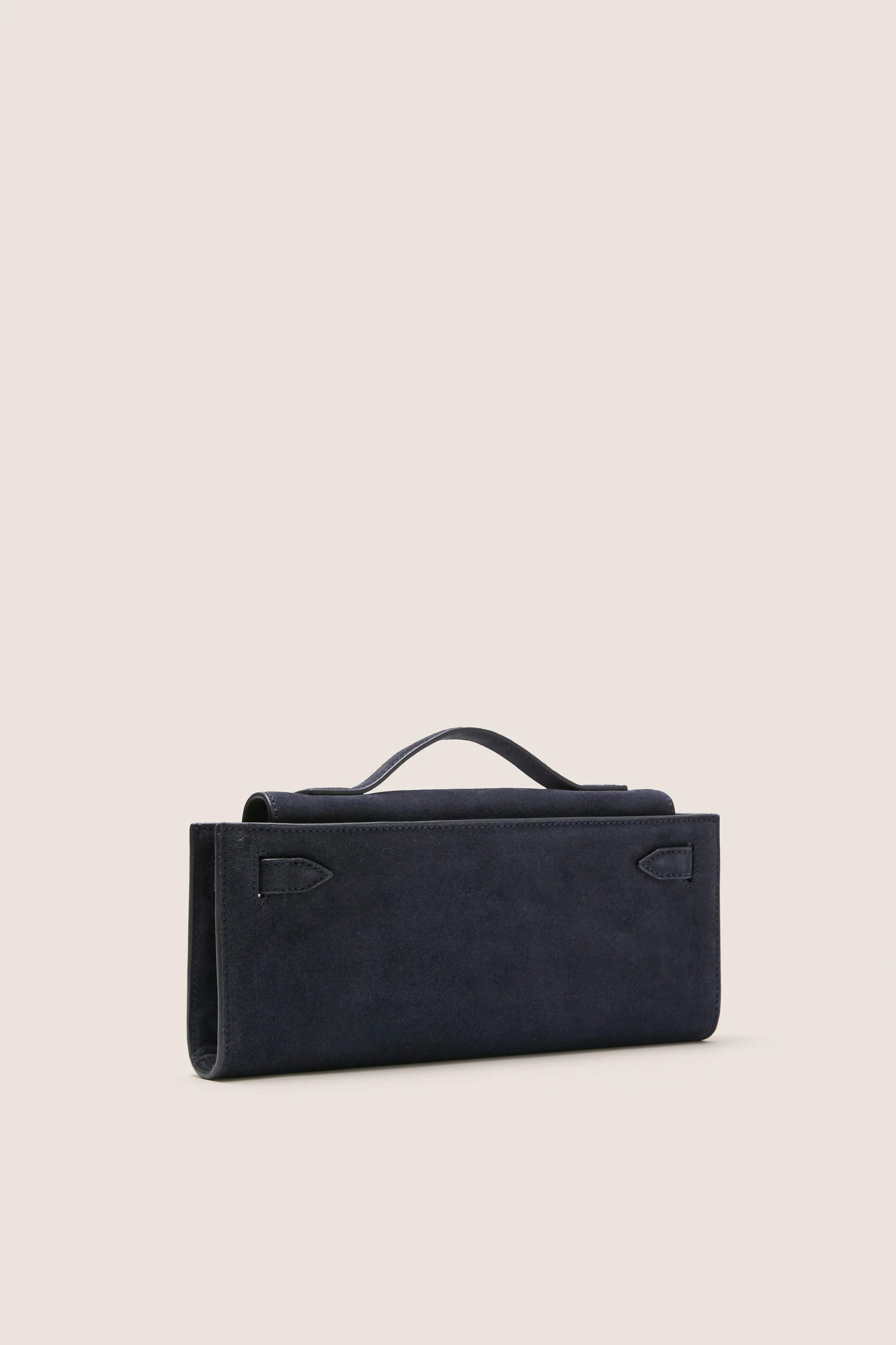 Navy Suede Veronica Beard Dash Clutch - Image 4