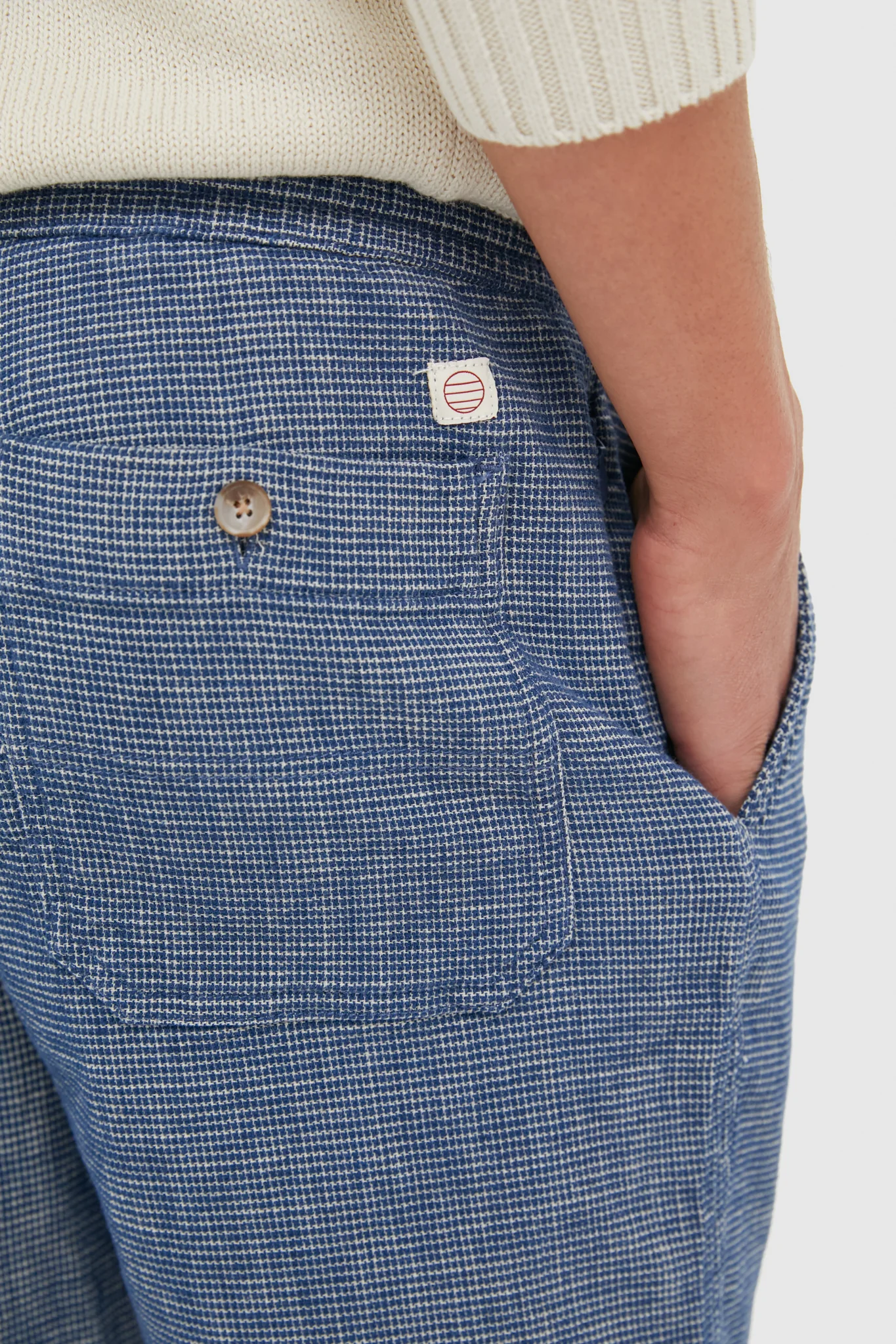Navy Textured Saturday Beach Short - Image 6