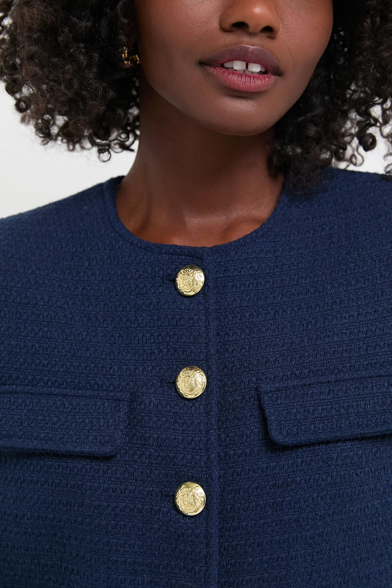 Navy Tweed Jennings Jacket - Image 6
