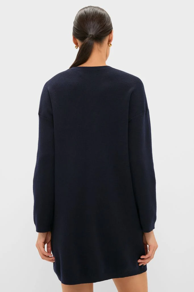 Navy Vivianne Crewneck Dress - Image 4