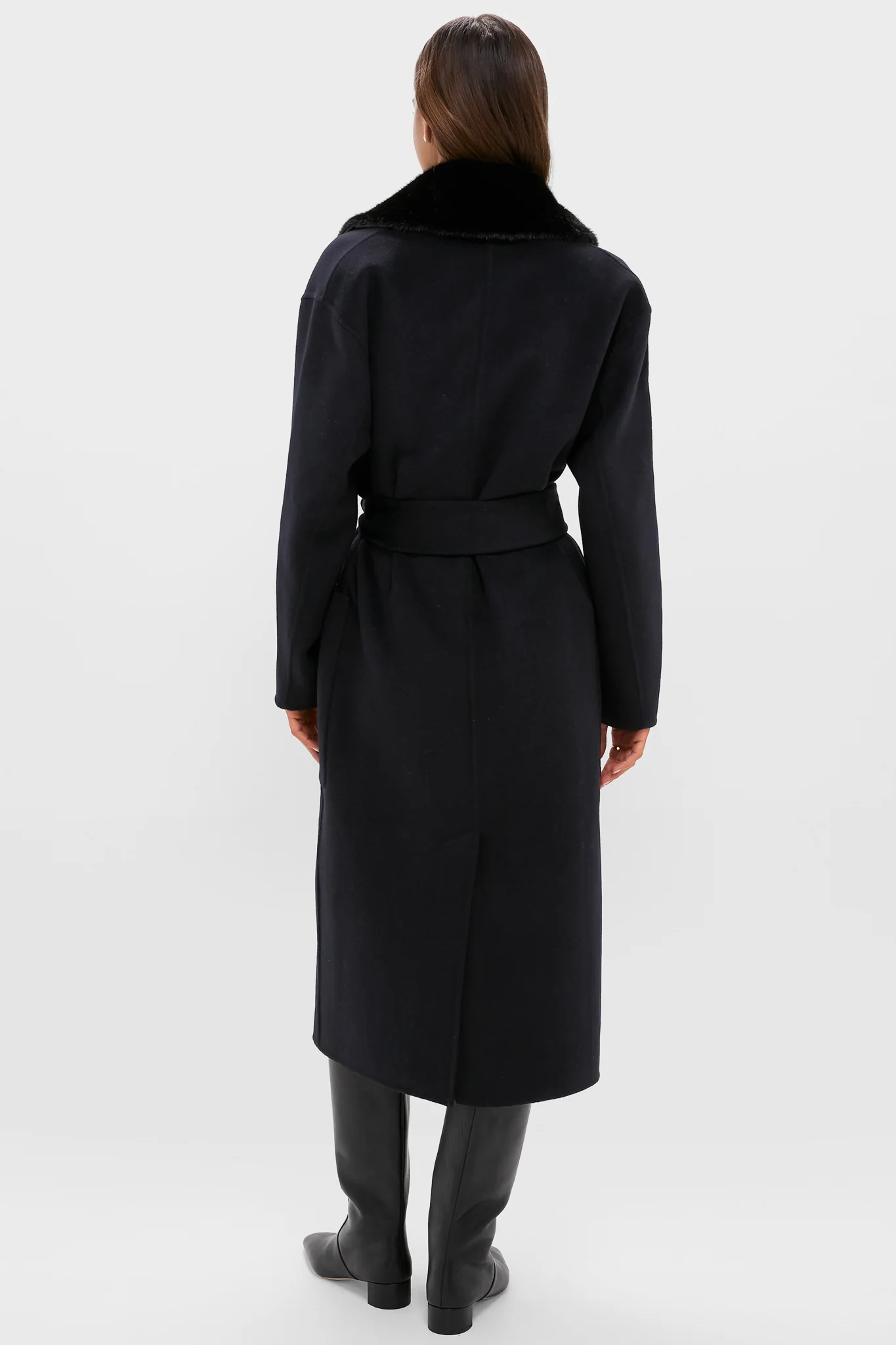 Navy Wool Trinity Coat - Image 4