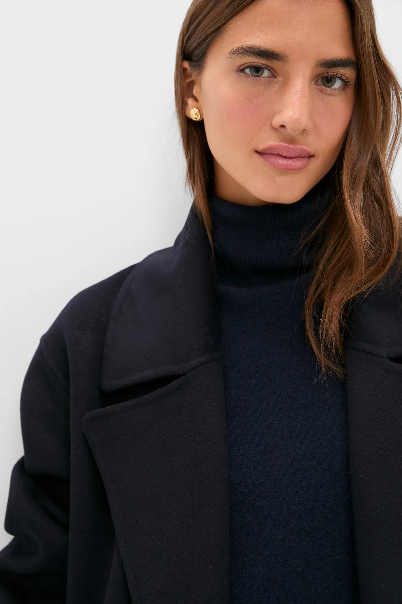 Navy Wool Trinity Coat - Image 5