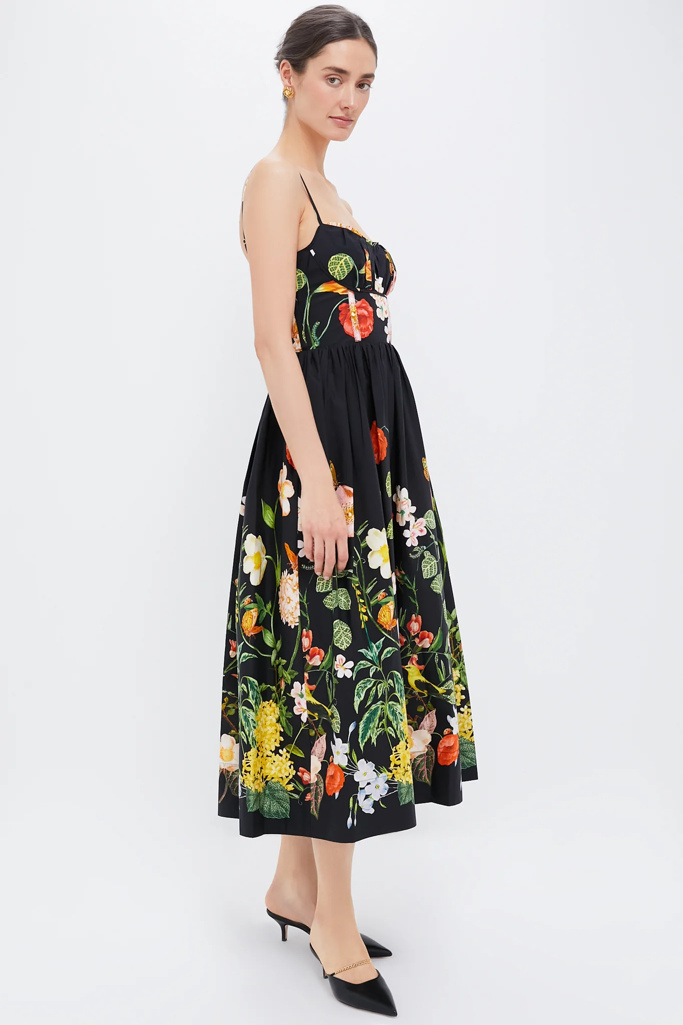 Nectar Black Alba Midi Dress - Image 3